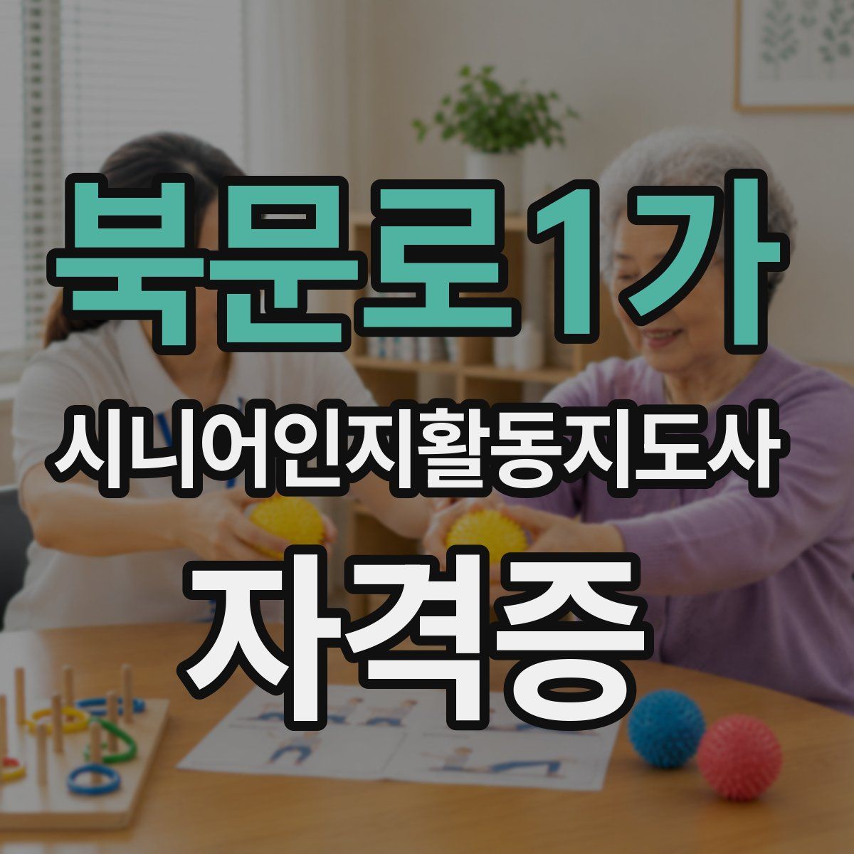 북문로1가 시니어인지활동지도사 자격증