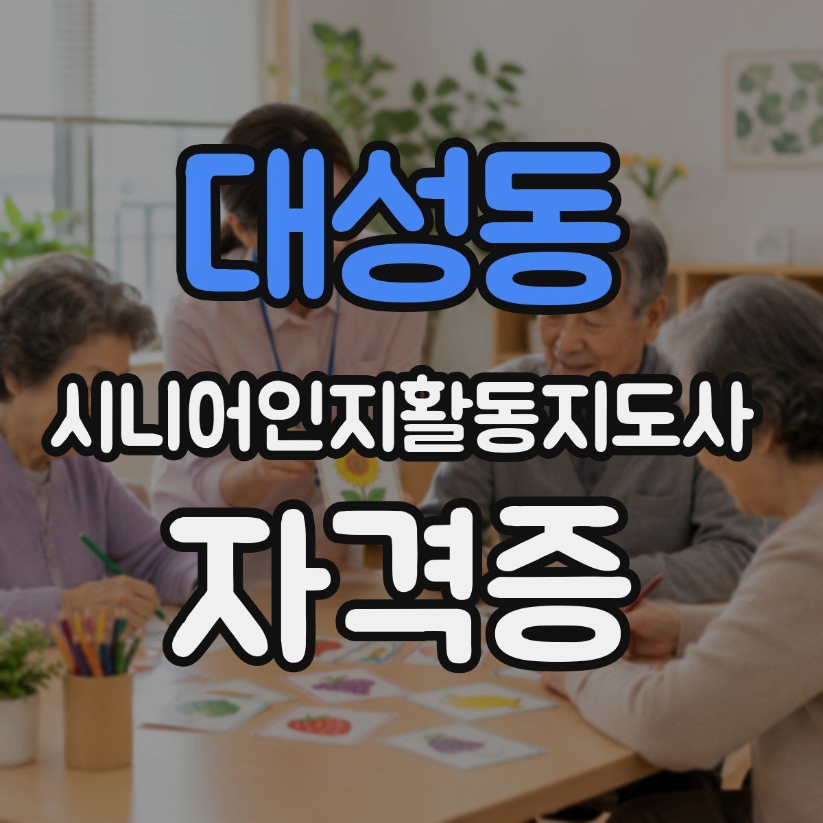 대성동 시니어인지활동지도사 자격증 비교 시 놓치기 쉬운 점