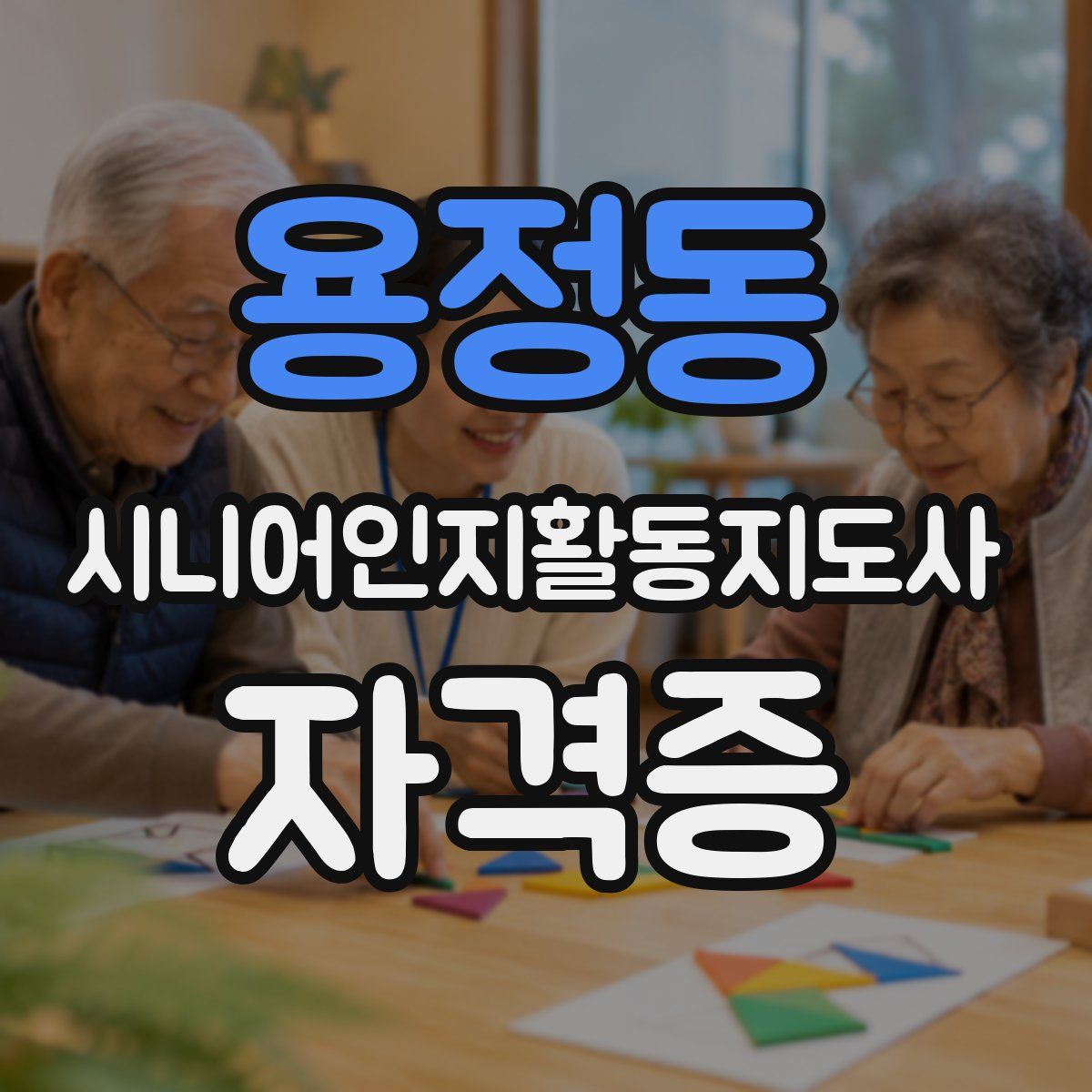 용정동 시니어인지활동지도사 자격증