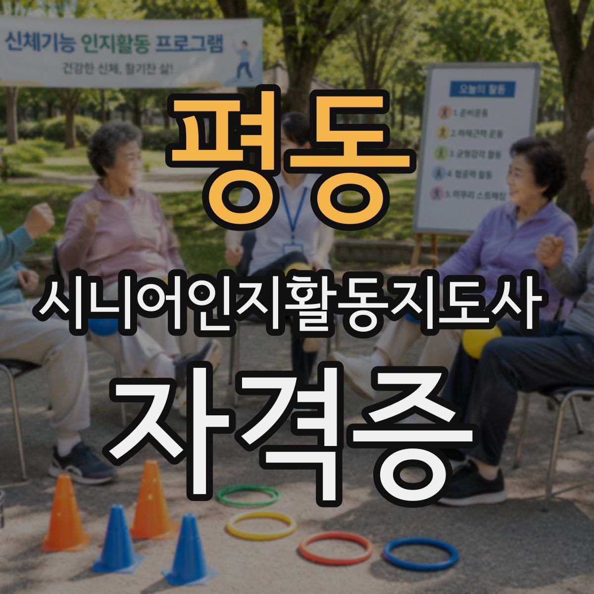 평동 시니어인지활동지도사 자격증
