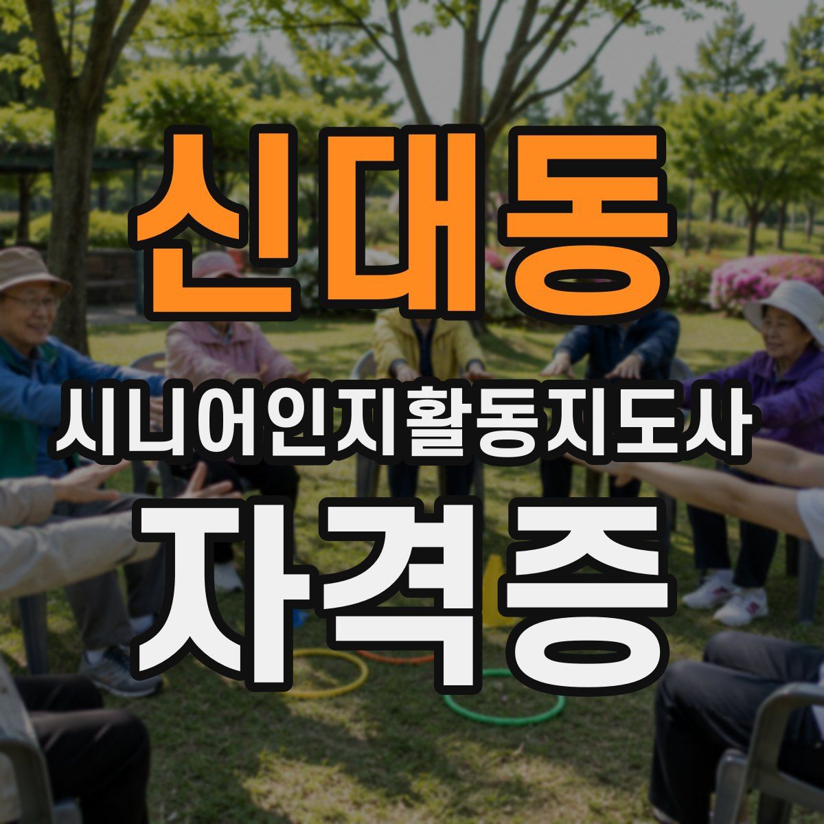 신대동 시니어인지활동지도사 자격증