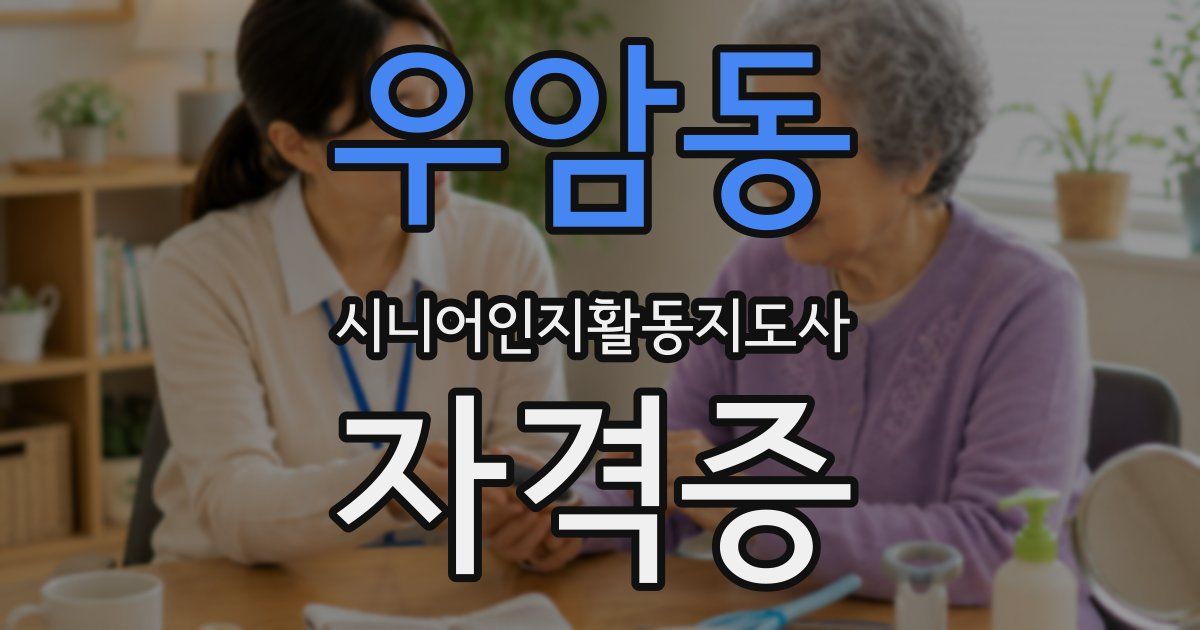 우암동 시니어인지활동지도사 자격증