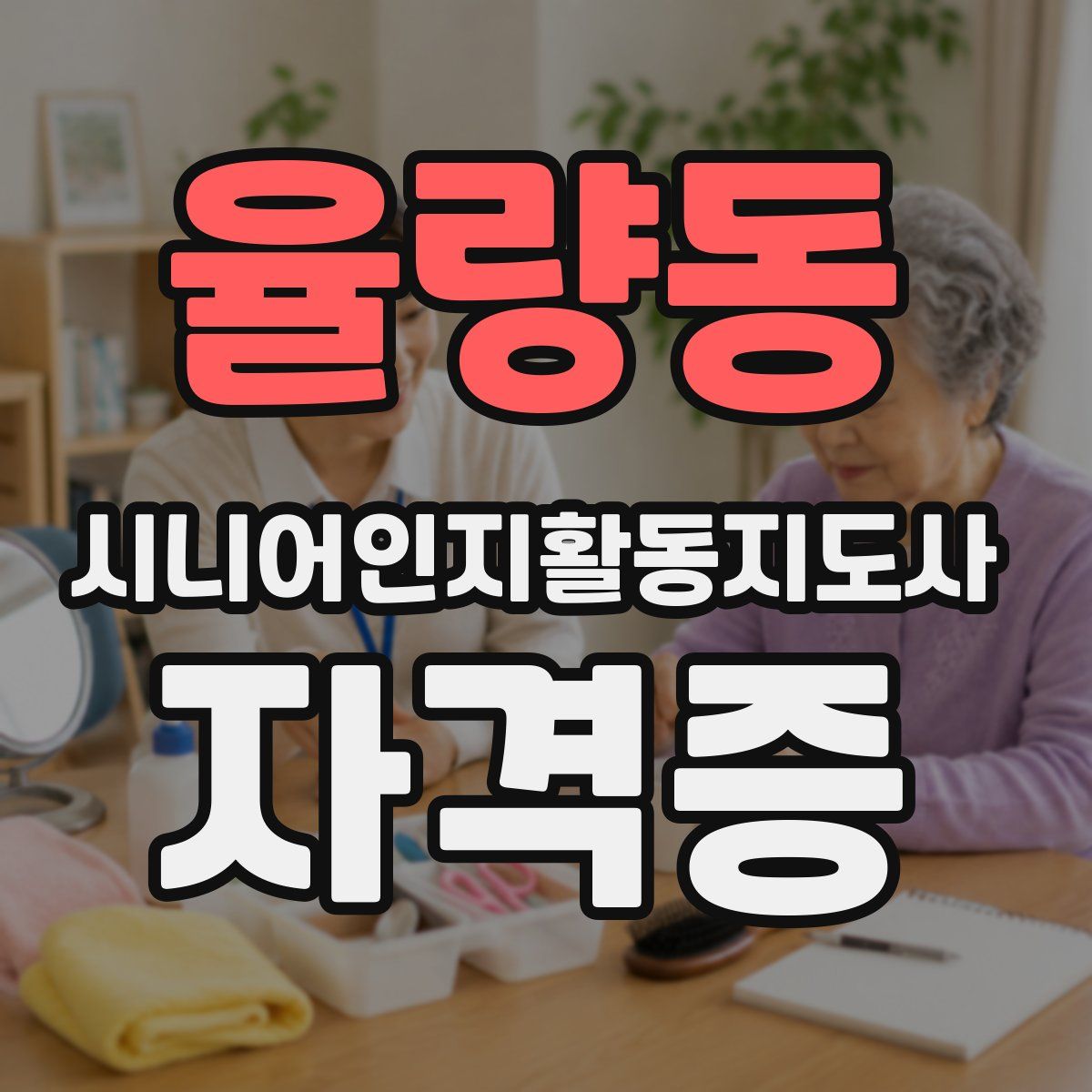 율량동 시니어인지활동지도사 자격증