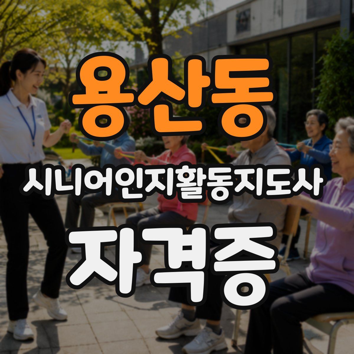 용산동 시니어인지활동지도사 자격증