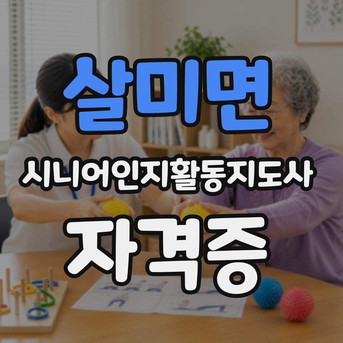 살미면 시니어인지활동지도사 자격증