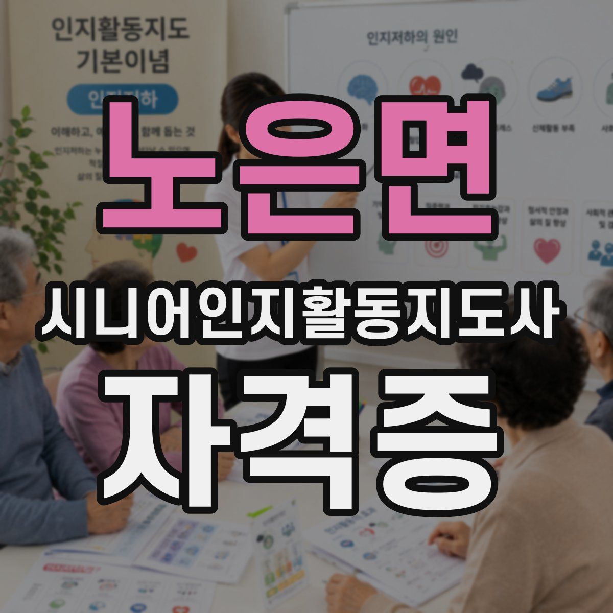 노은면 시니어인지활동지도사 자격증