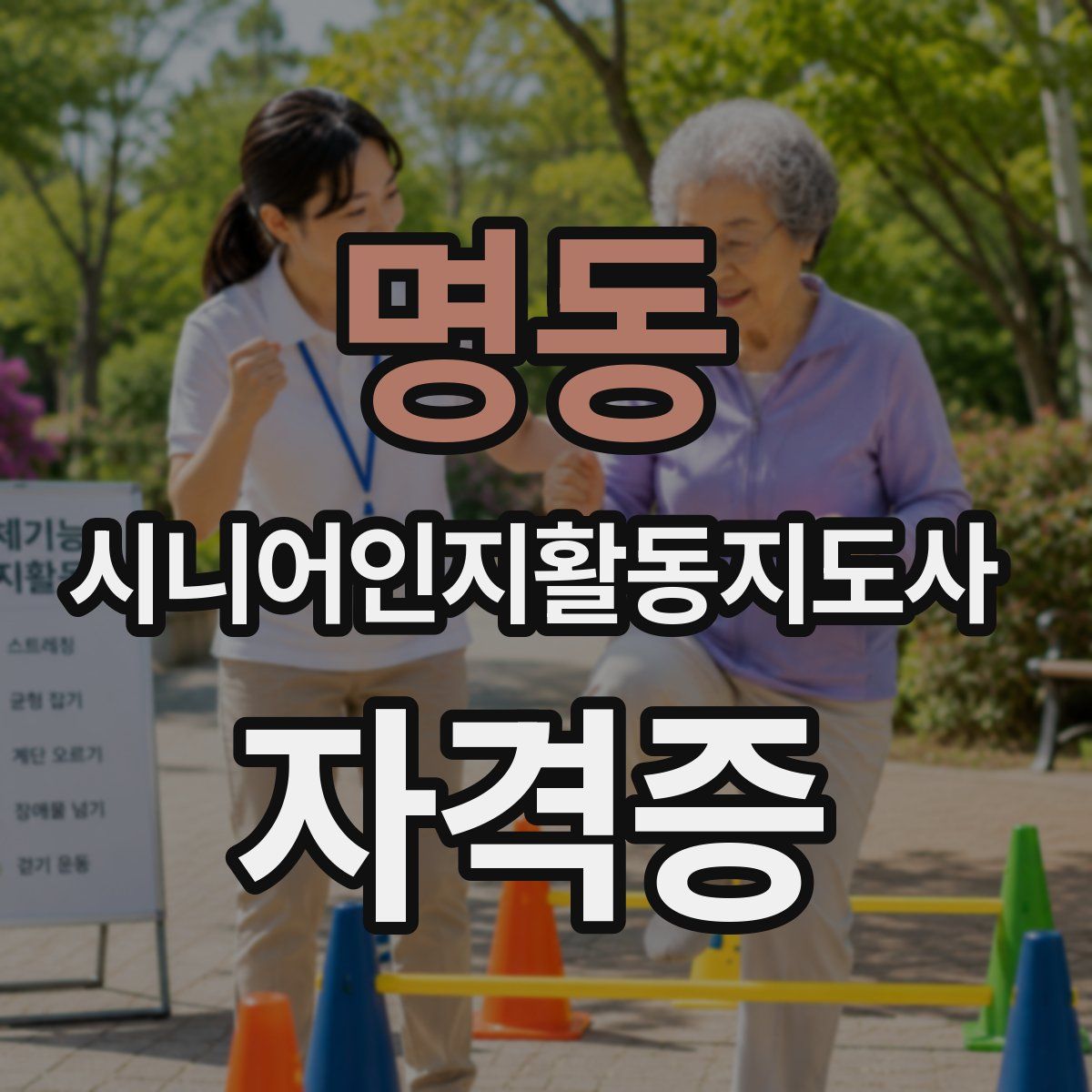 명동 시니어인지활동지도사 자격증