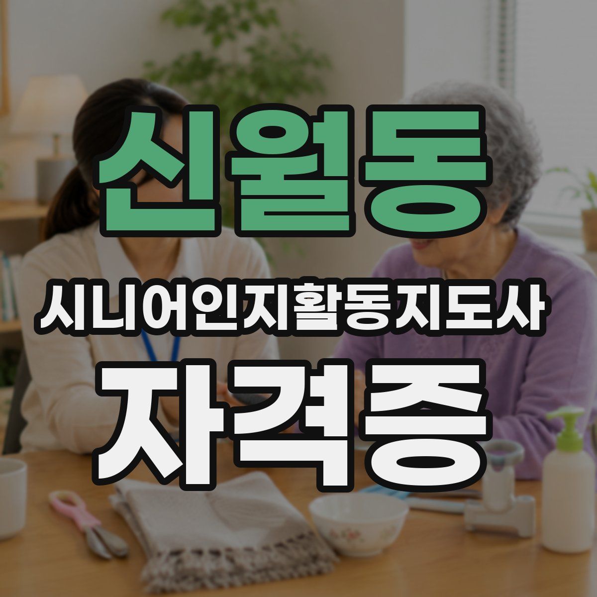 신월동 시니어인지활동지도사 자격증