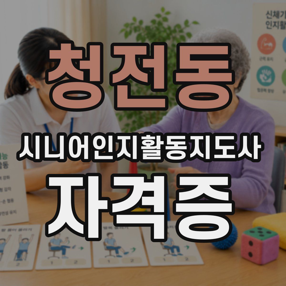 청전동 시니어인지활동지도사 자격증