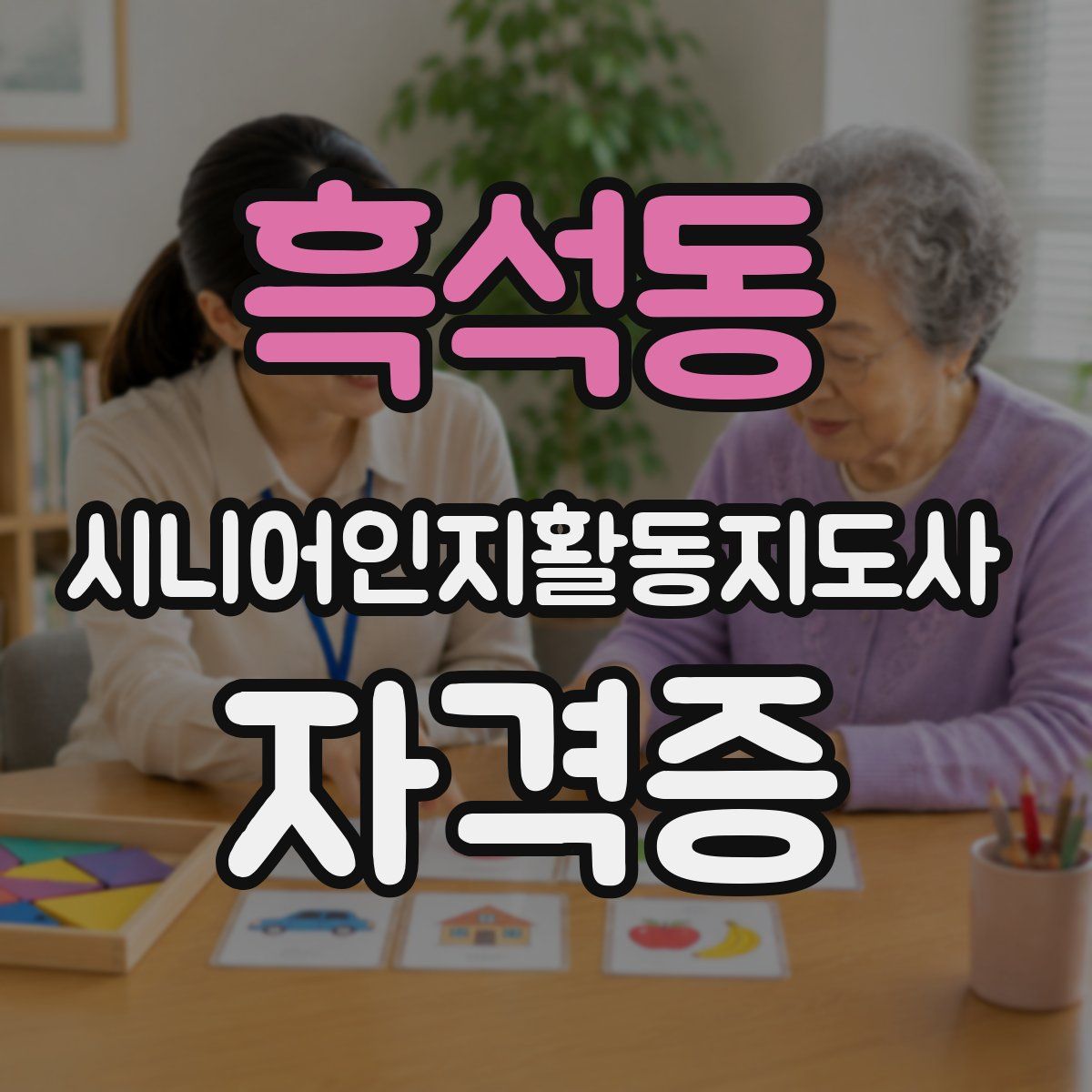 흑석동 시니어인지활동지도사 자격증