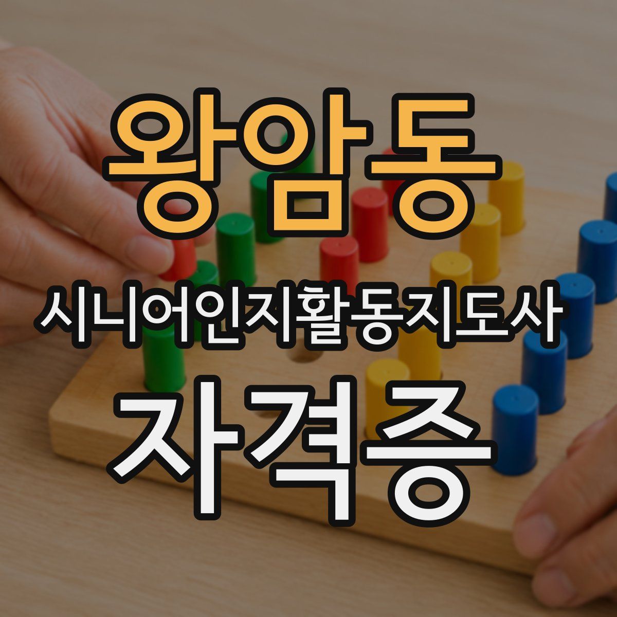 왕암동 시니어인지활동지도사 자격증