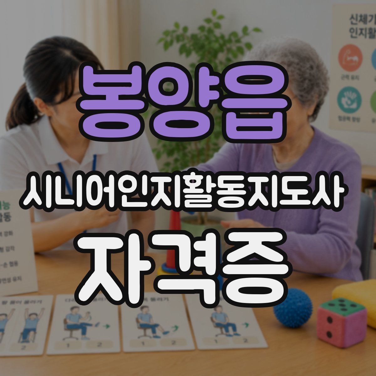 봉양읍 시니어인지활동지도사 자격증 응시 전 알아둘 기본 정보