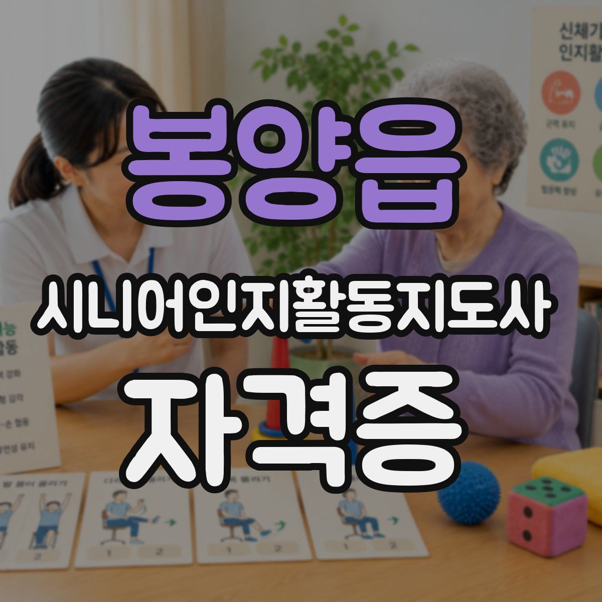 봉양읍 시니어인지활동지도사 자격증