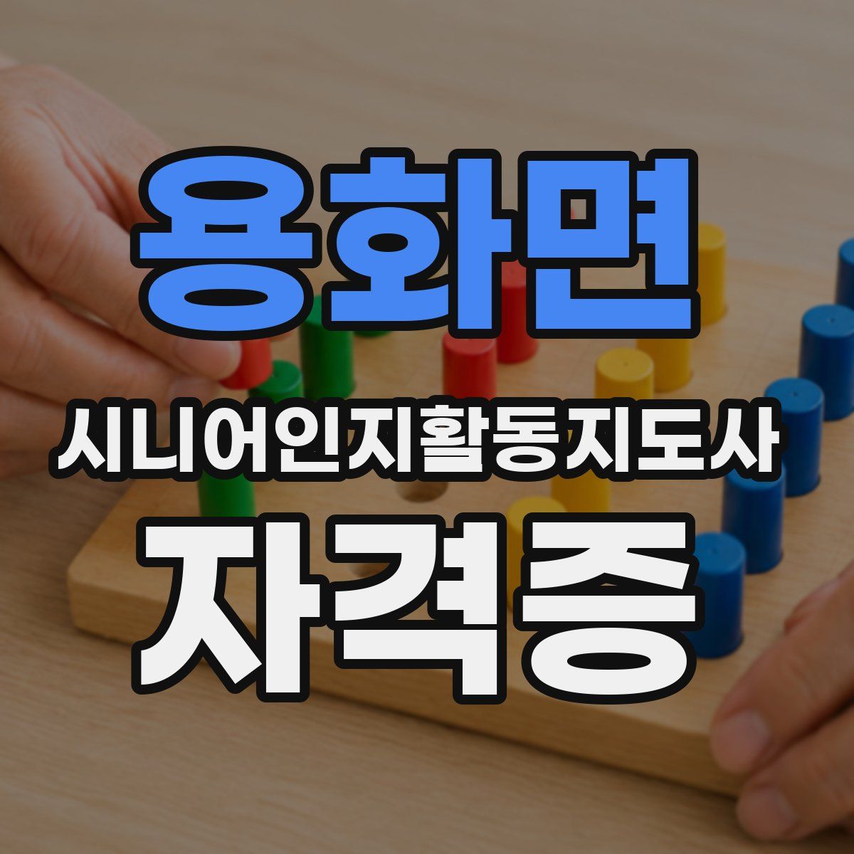 용화면 시니어인지활동지도사 자격증