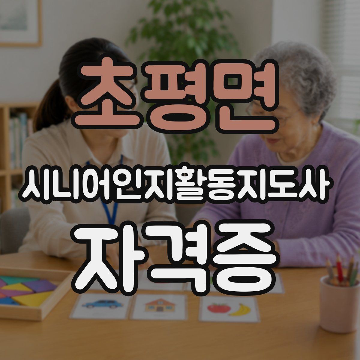 초평면 시니어인지활동지도사 자격증 활용도 높은 실습 주제들