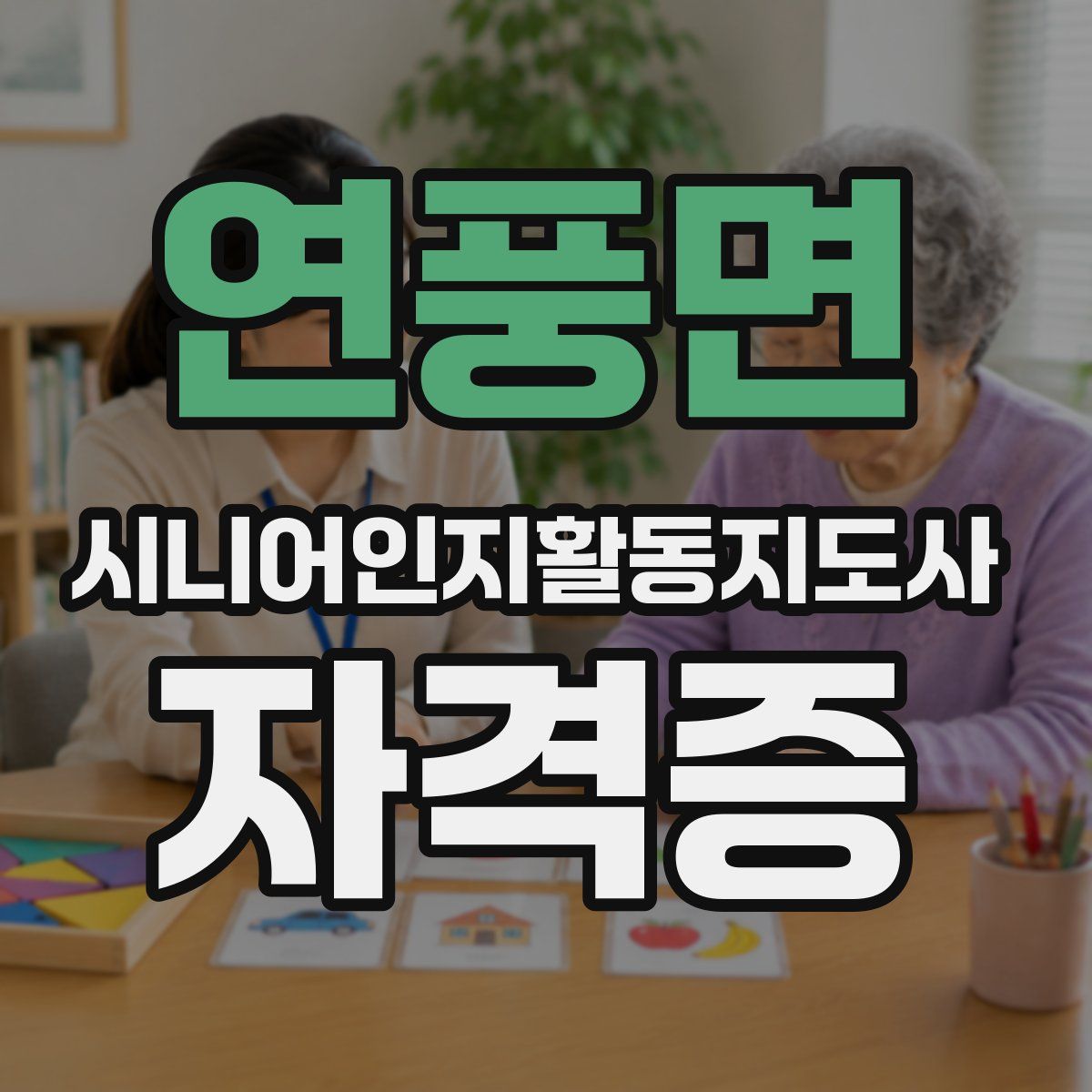 연풍면 시니어인지활동지도사 자격증