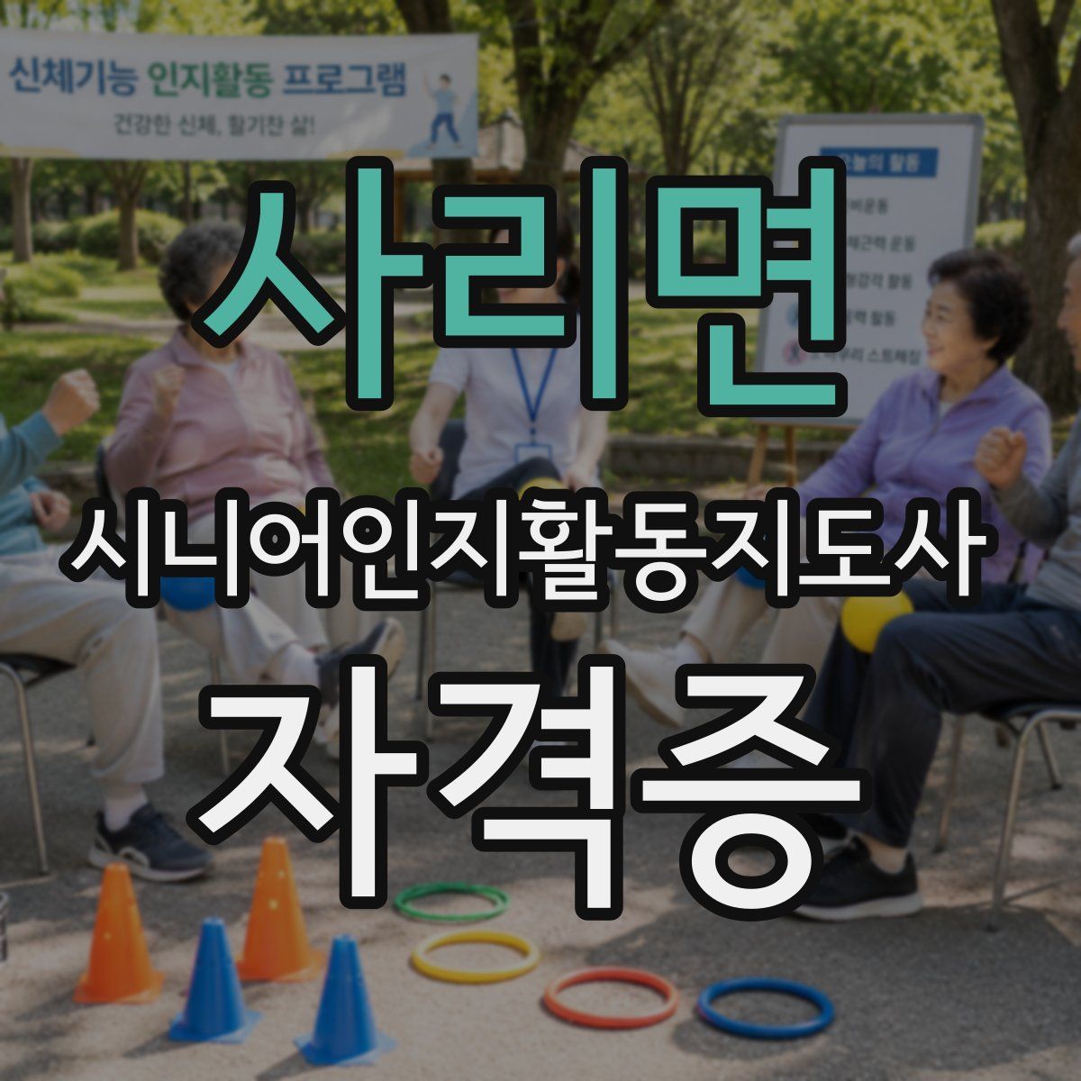 사리면 시니어인지활동지도사 자격증