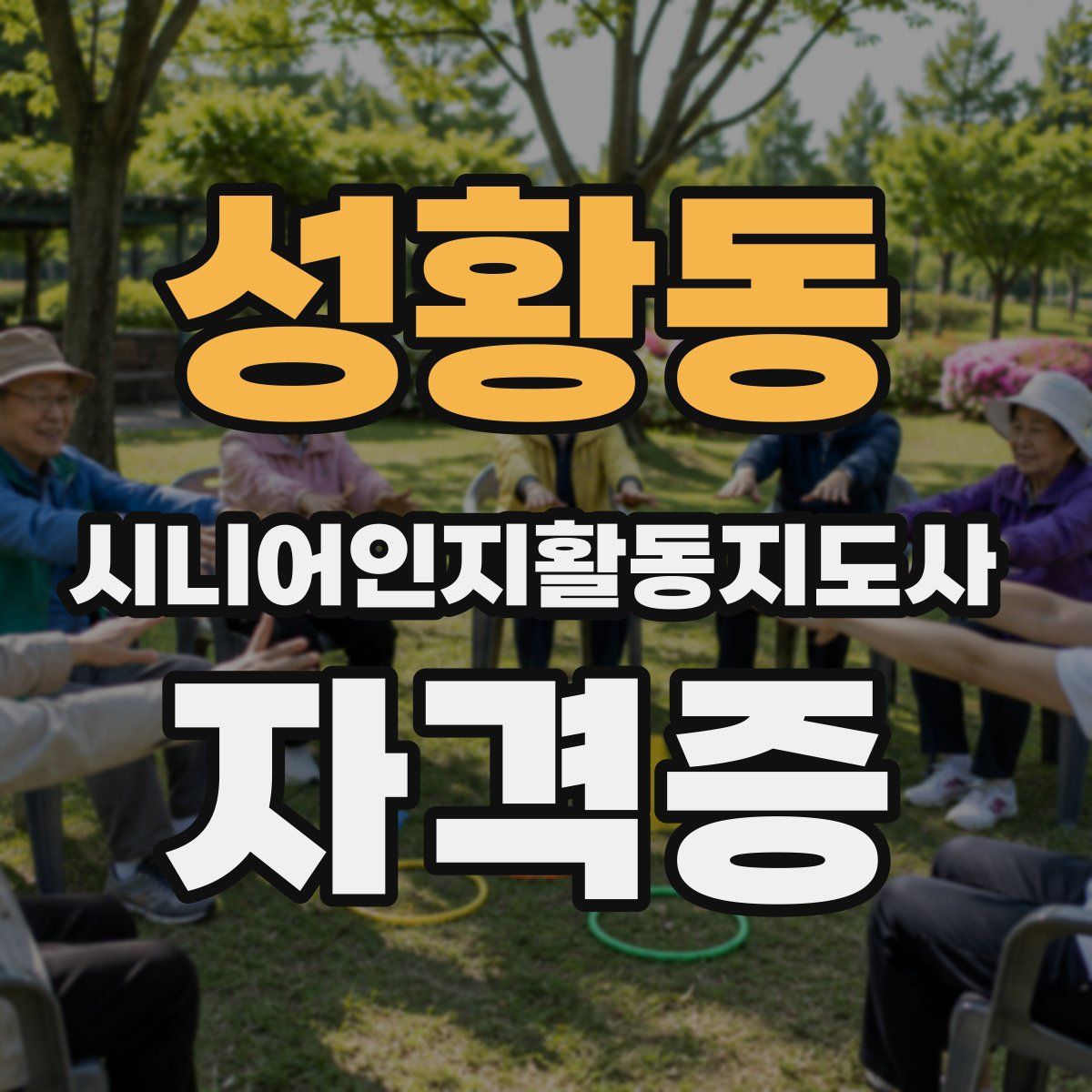 성황동 시니어인지활동지도사 자격증