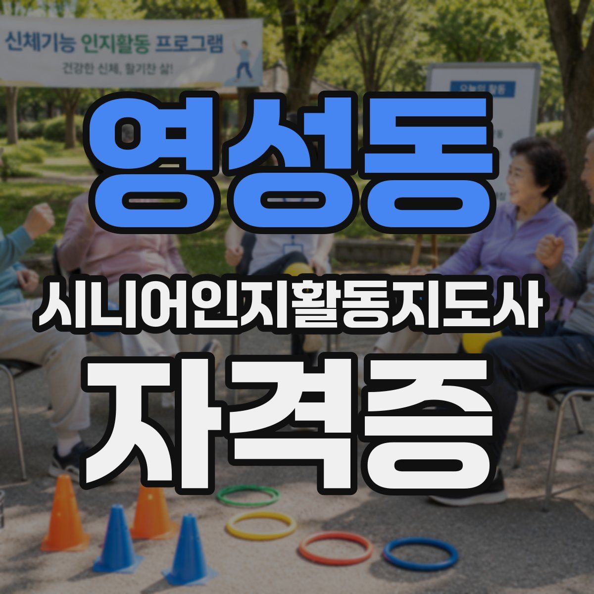 영성동 시니어인지활동지도사 자격증