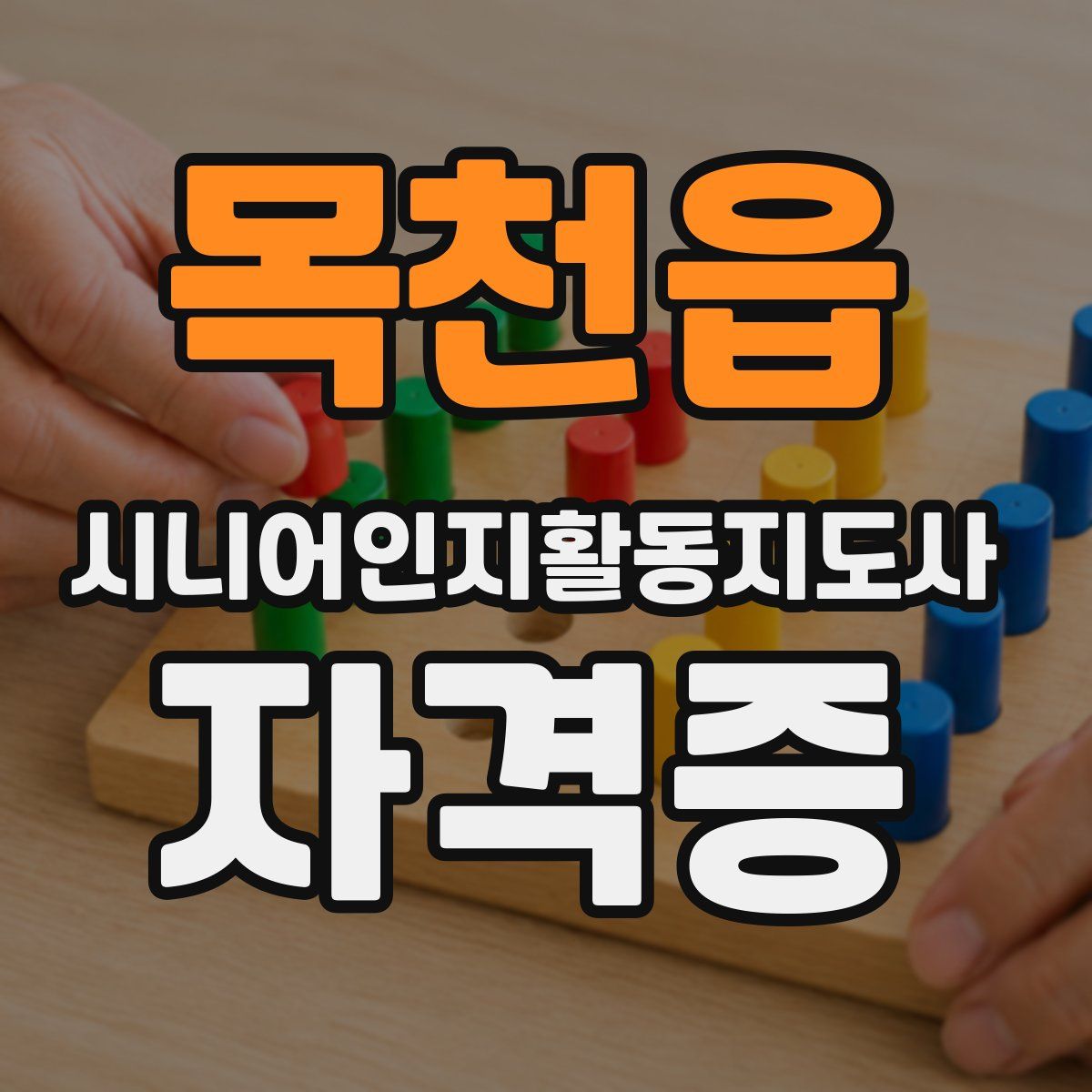 목천읍 시니어인지활동지도사 자격증