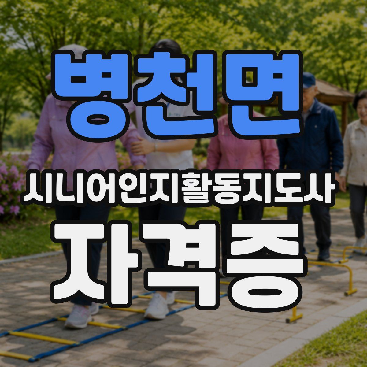 병천면 시니어인지활동지도사 자격증