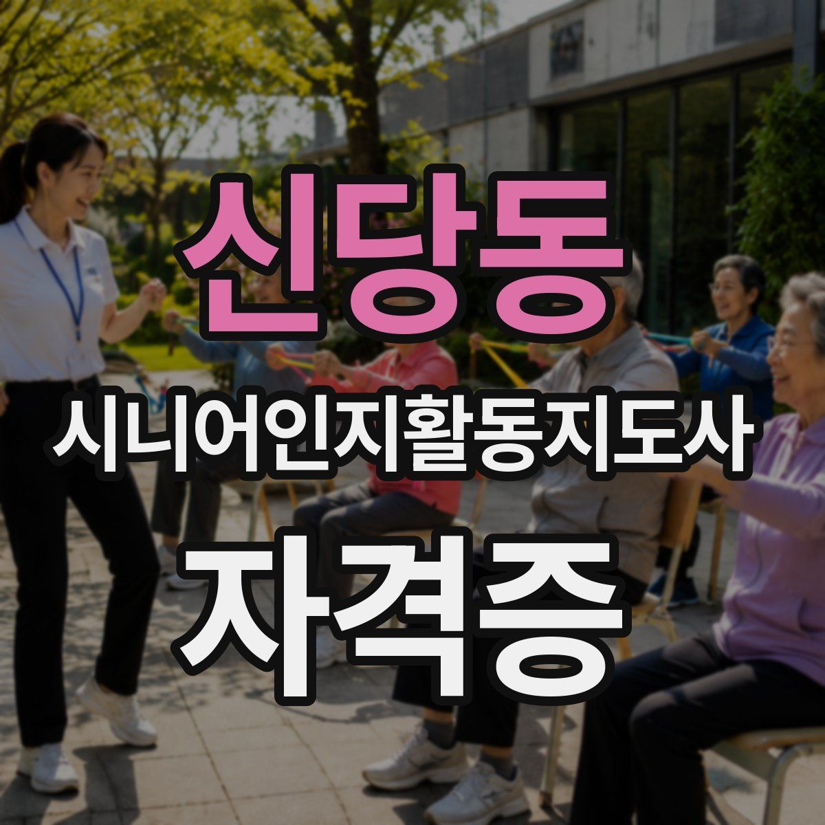 신당동 시니어인지활동지도사 자격증