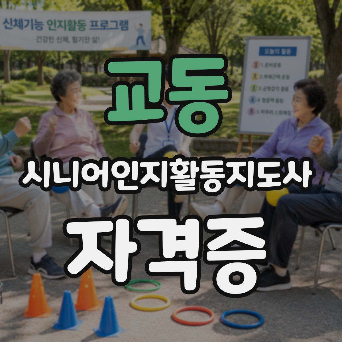 교동 시니어인지활동지도사 자격증
