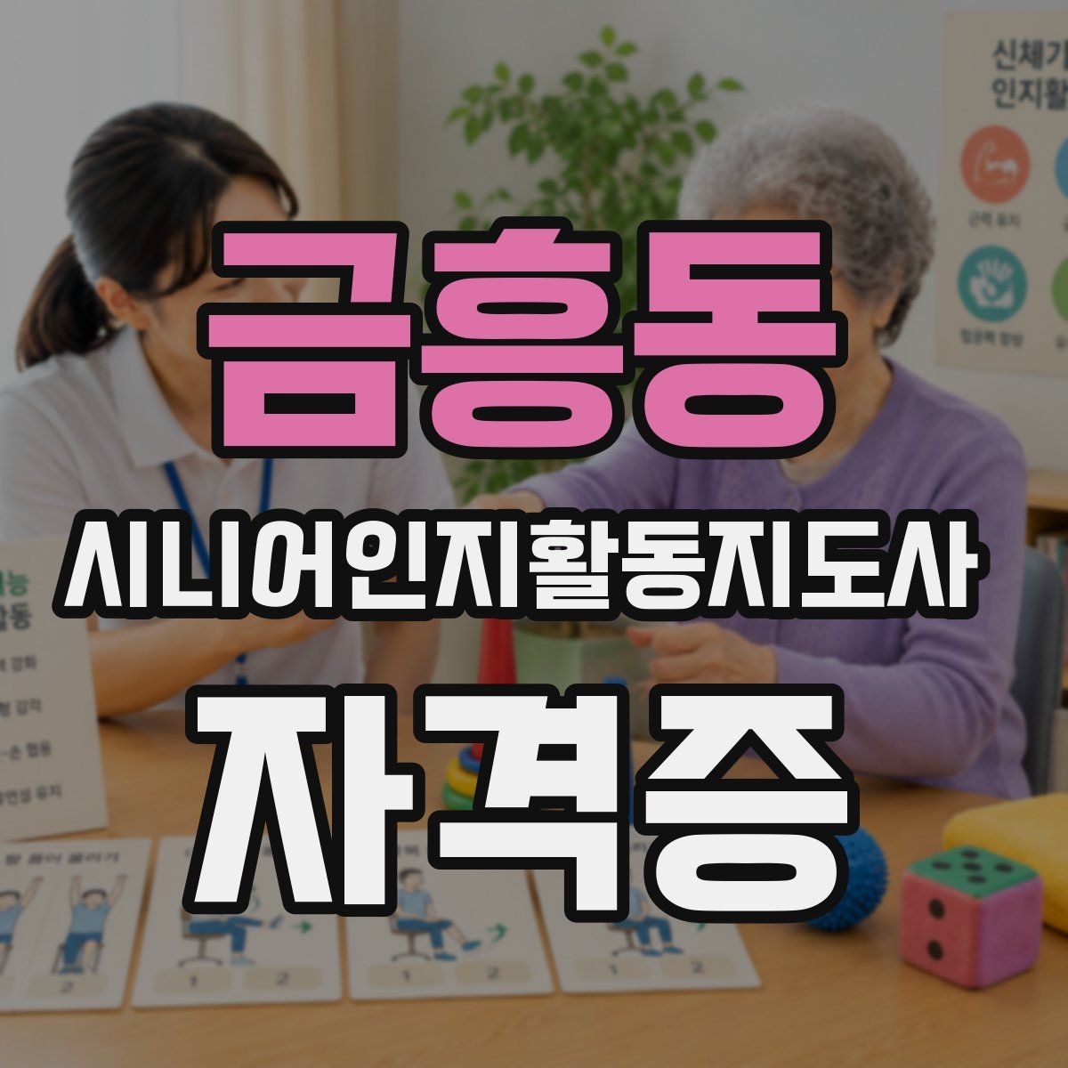 금흥동 시니어인지활동지도사 자격증