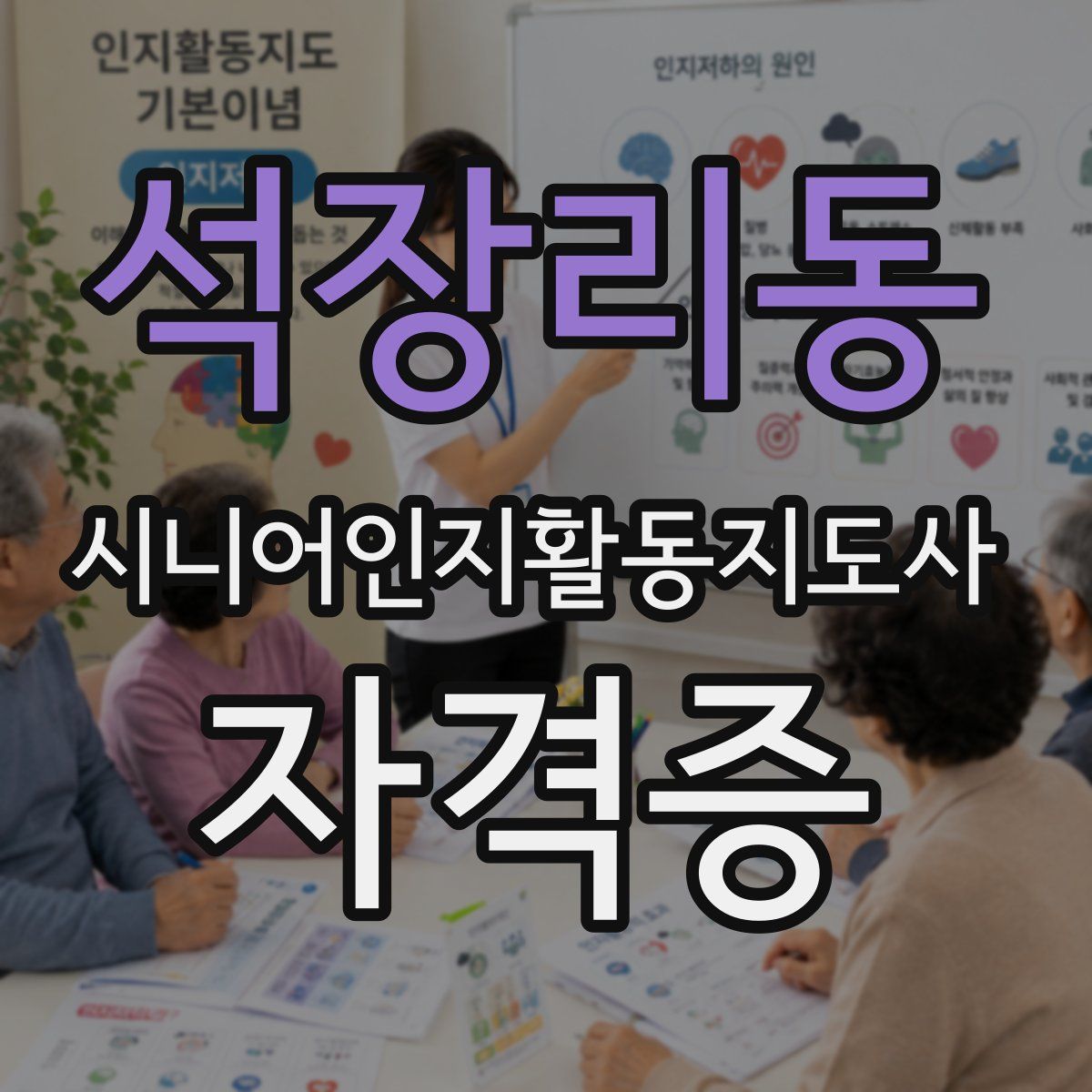 석장리동 시니어인지활동지도사 자격증