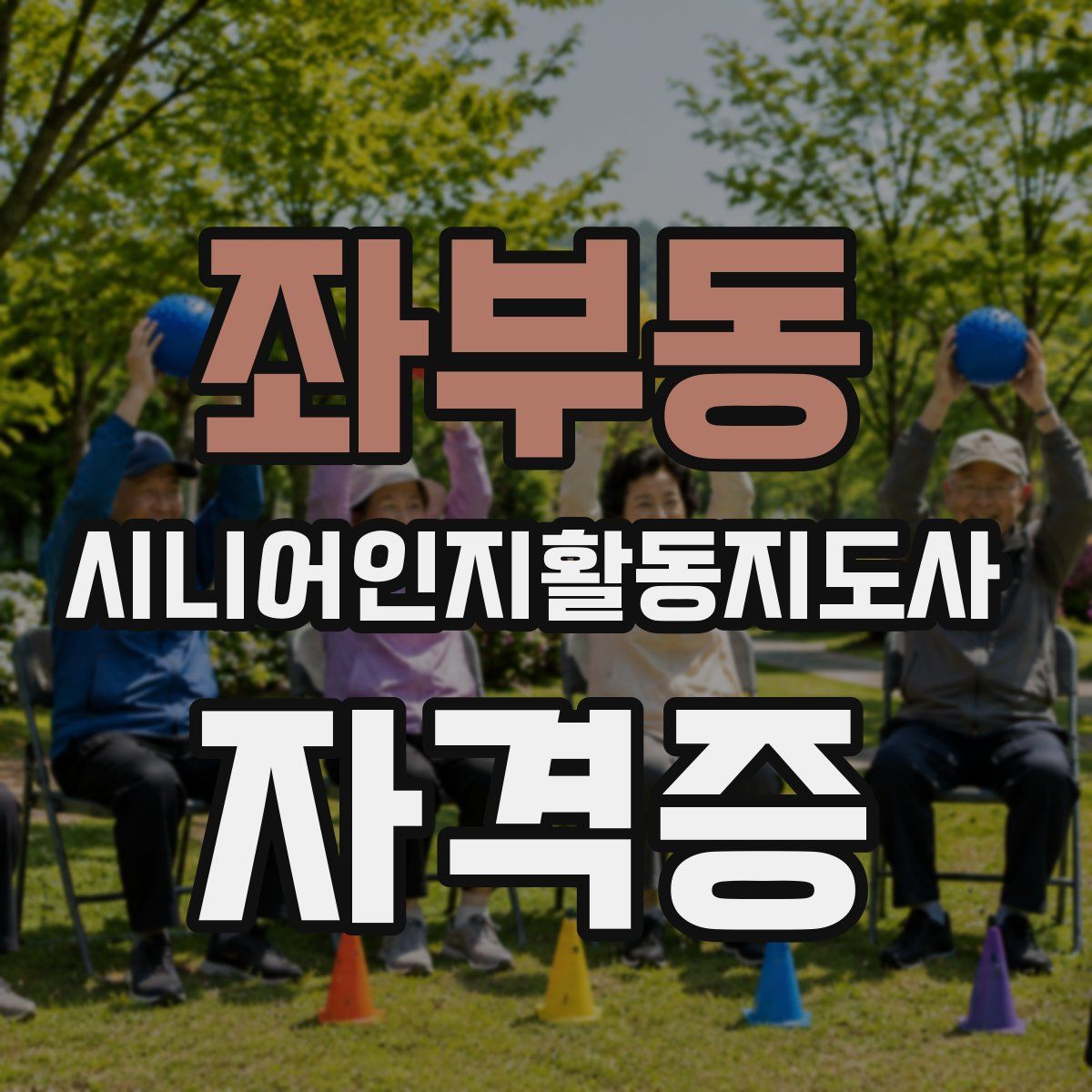 좌부동 시니어인지활동지도사 자격증