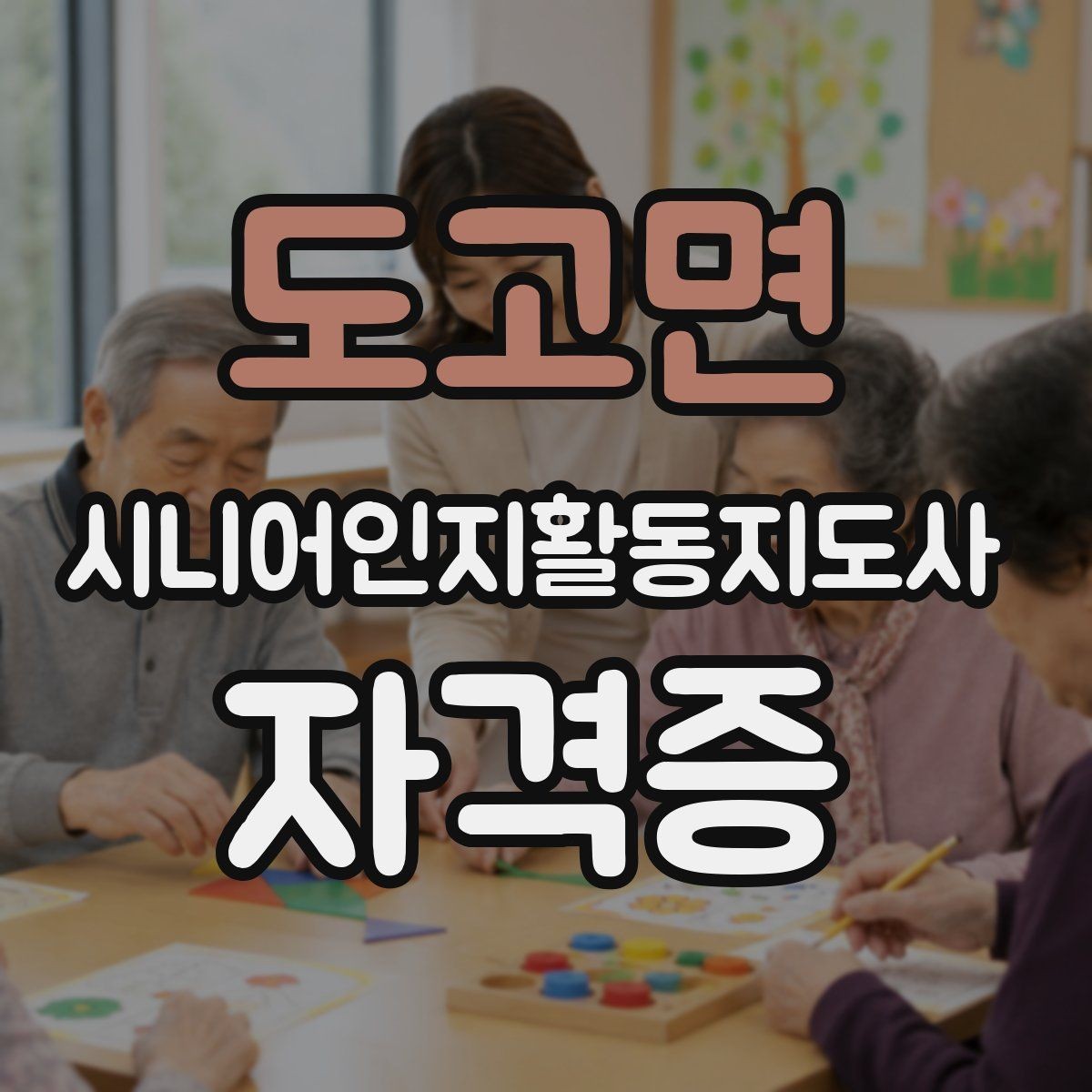 도고면 시니어인지활동지도사 자격증 시작 전 궁금한 점 모아보기