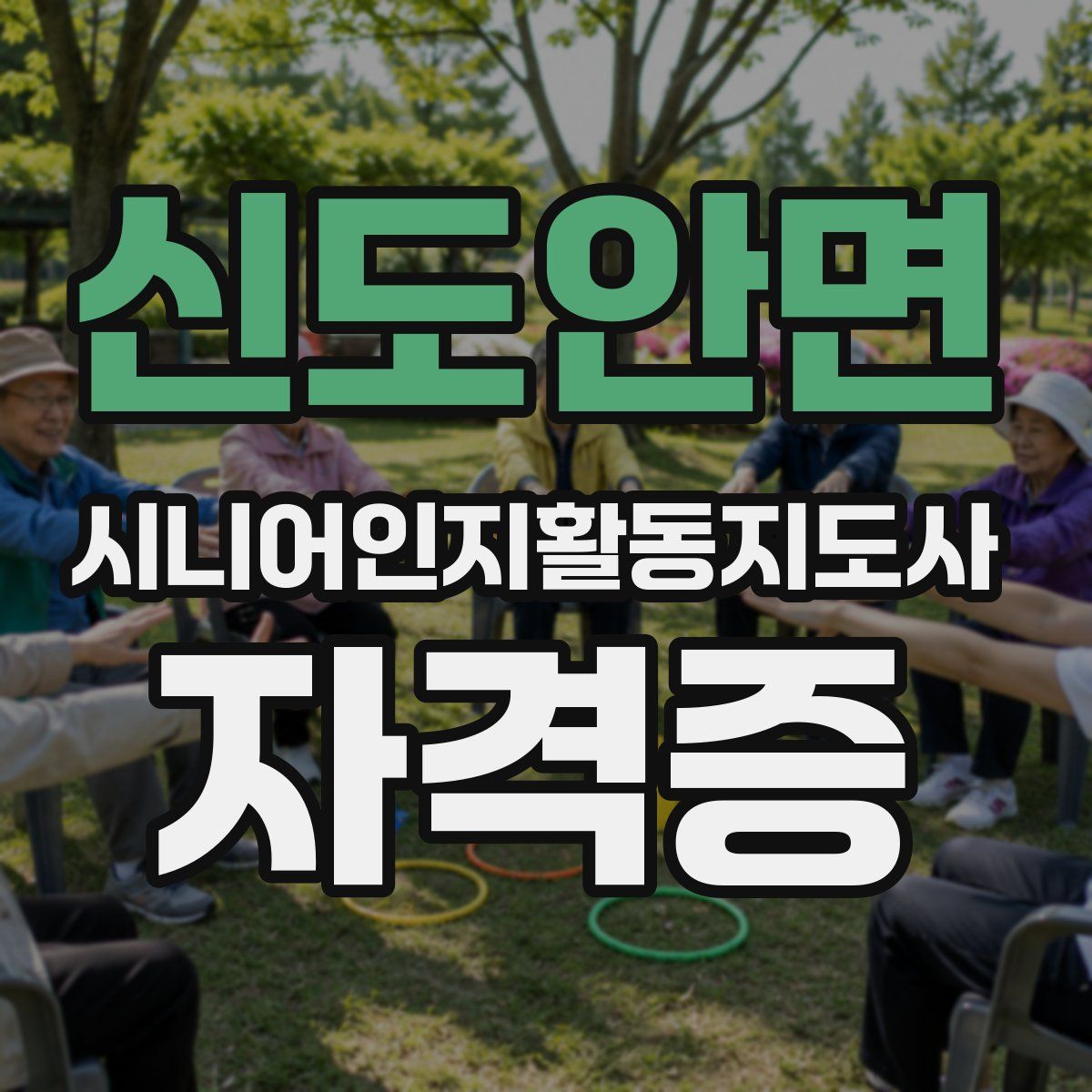 신도안면 시니어인지활동지도사 자격증