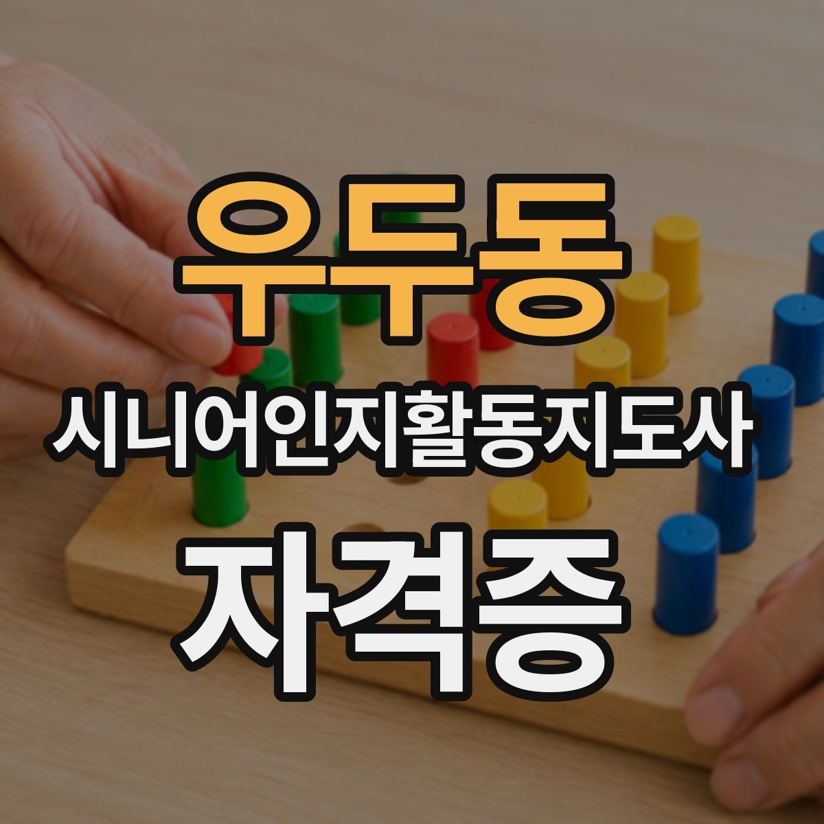 우두동 시니어인지활동지도사 자격증