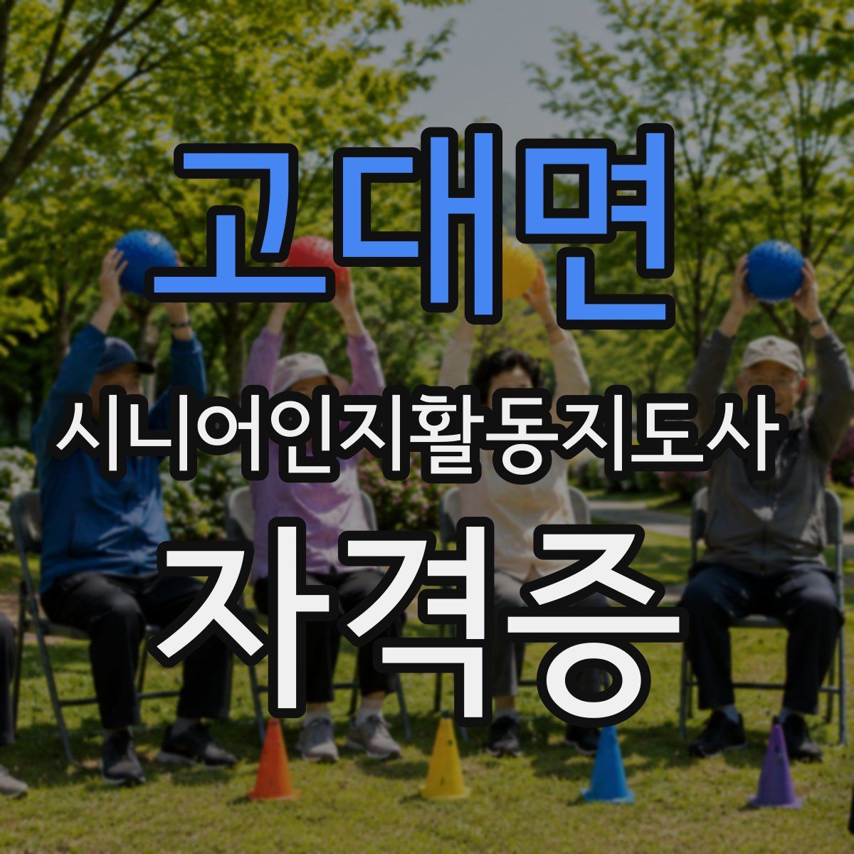 고대면 시니어인지활동지도사 자격증