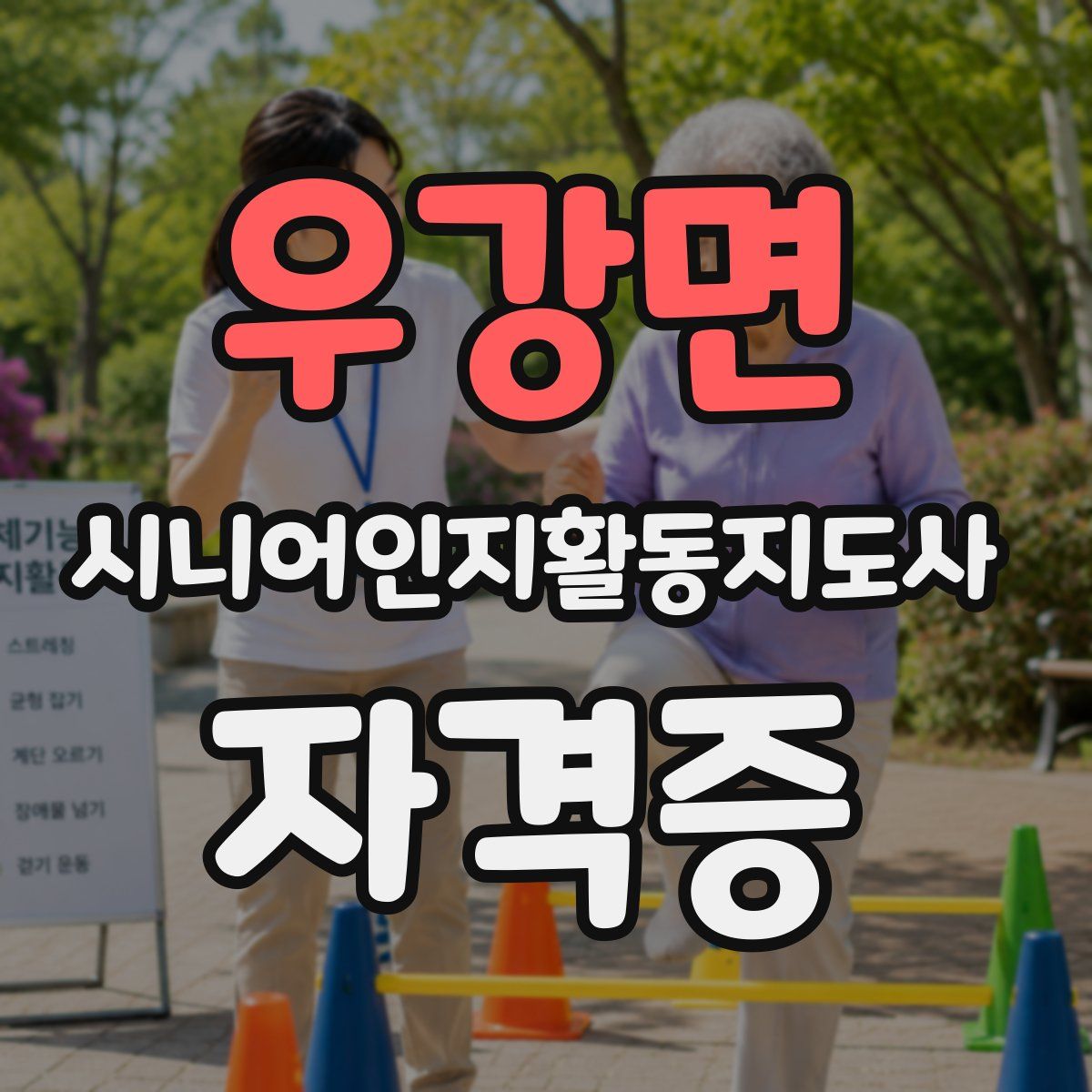 우강면 시니어인지활동지도사 자격증
