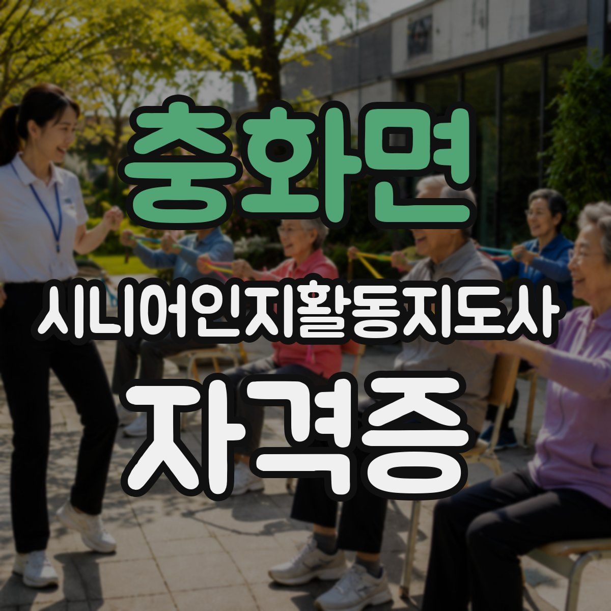 충화면 시니어인지활동지도사 자격증