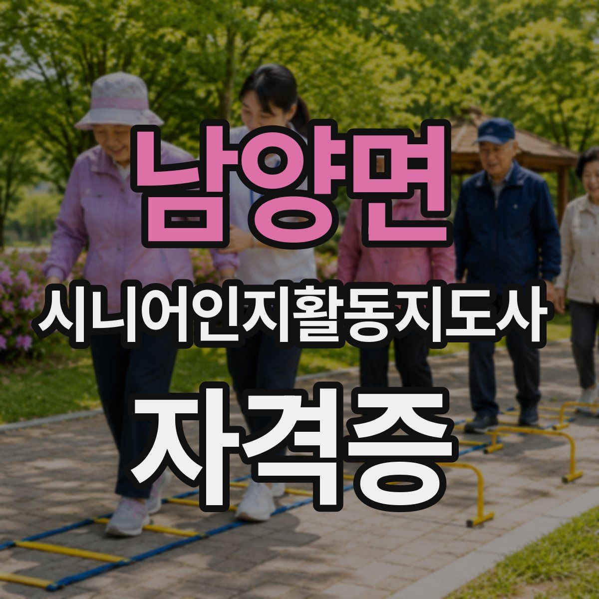 남양면 시니어인지활동지도사 자격증