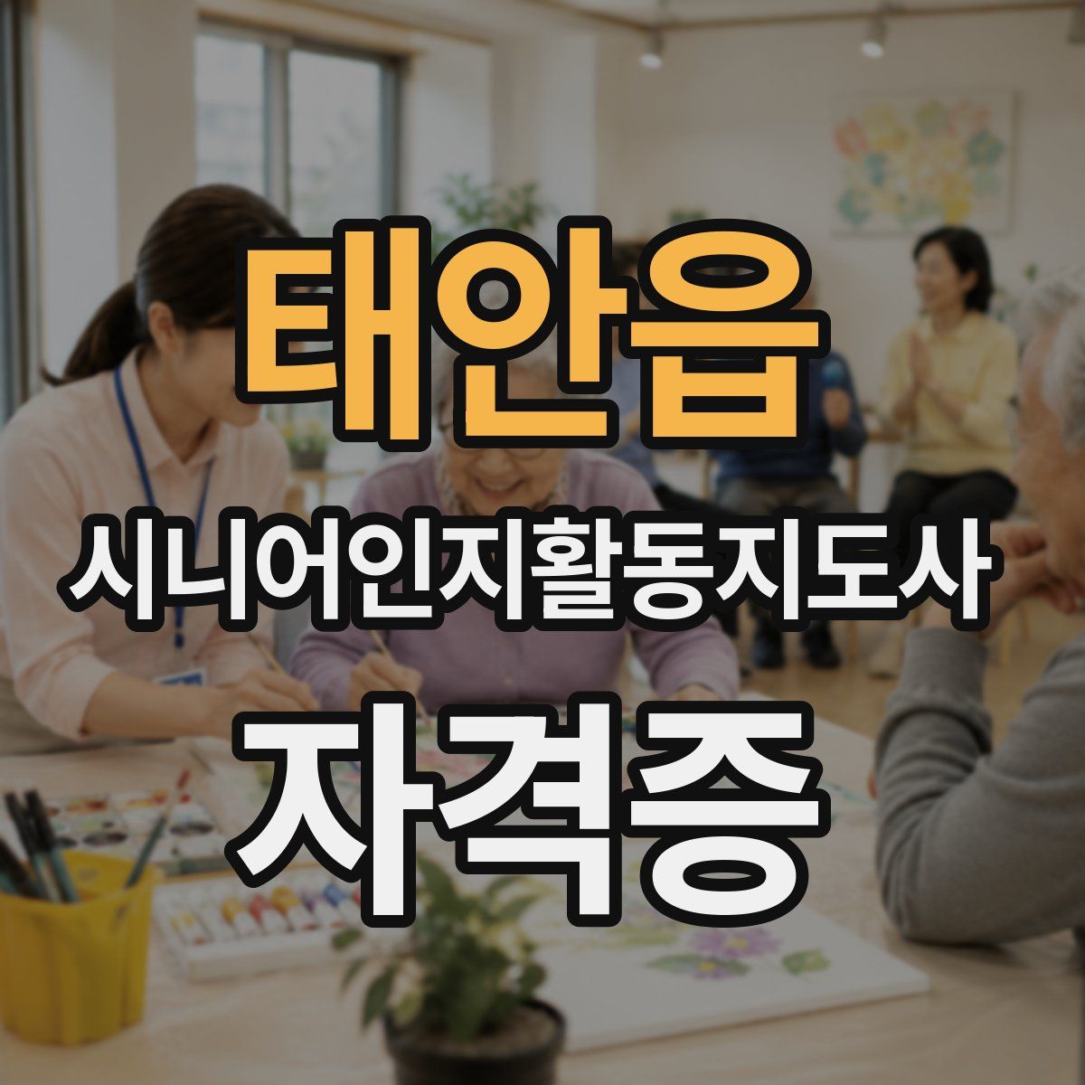 태안읍 시니어인지활동지도사 자격증
