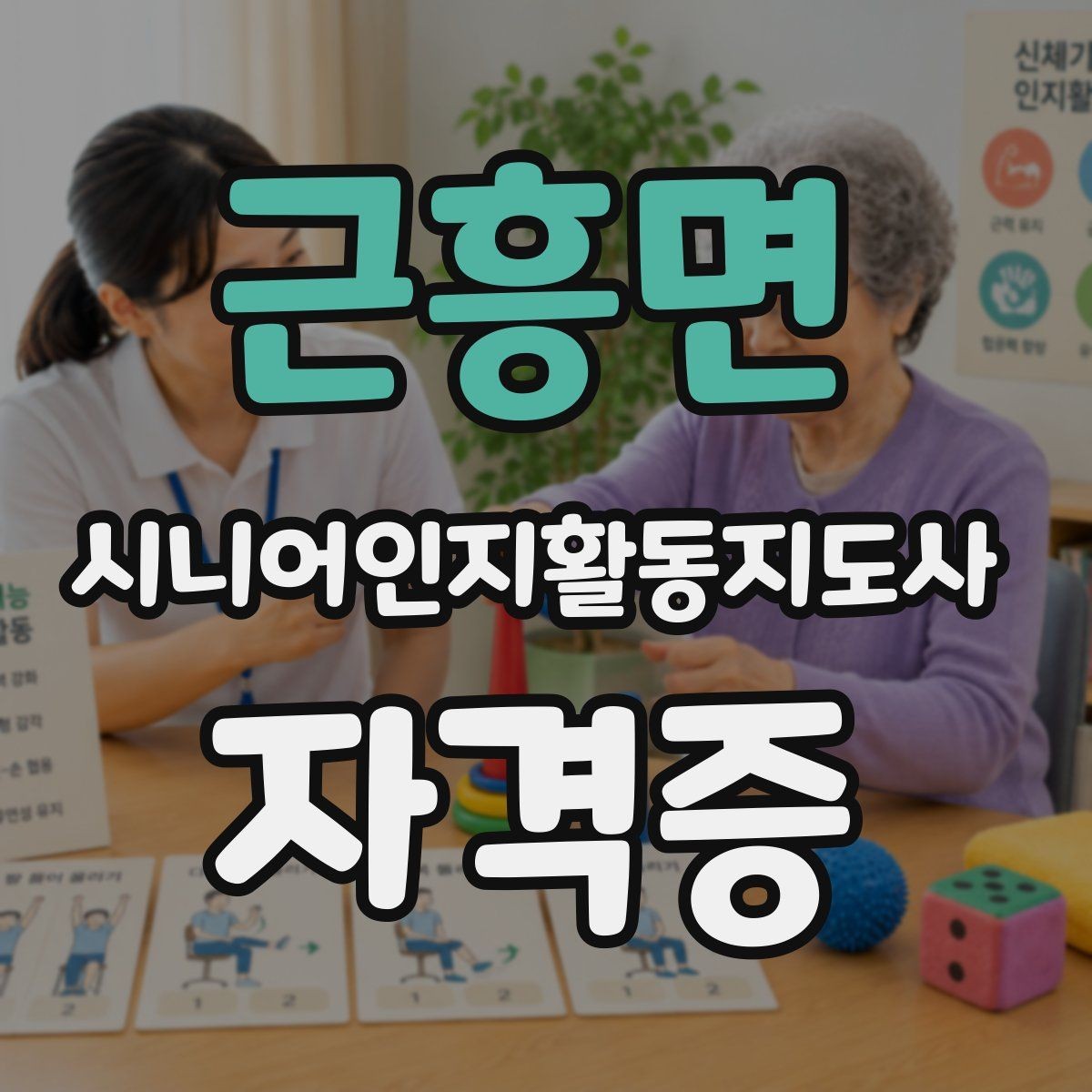 근흥면 시니어인지활동지도사 자격증 응시 전 알아둘 점