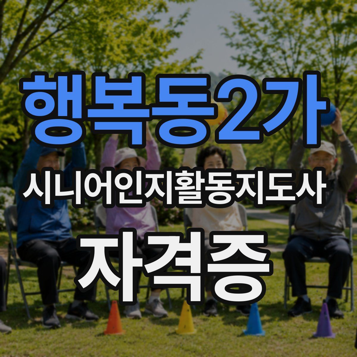 행복동2가 시니어인지활동지도사 자격증