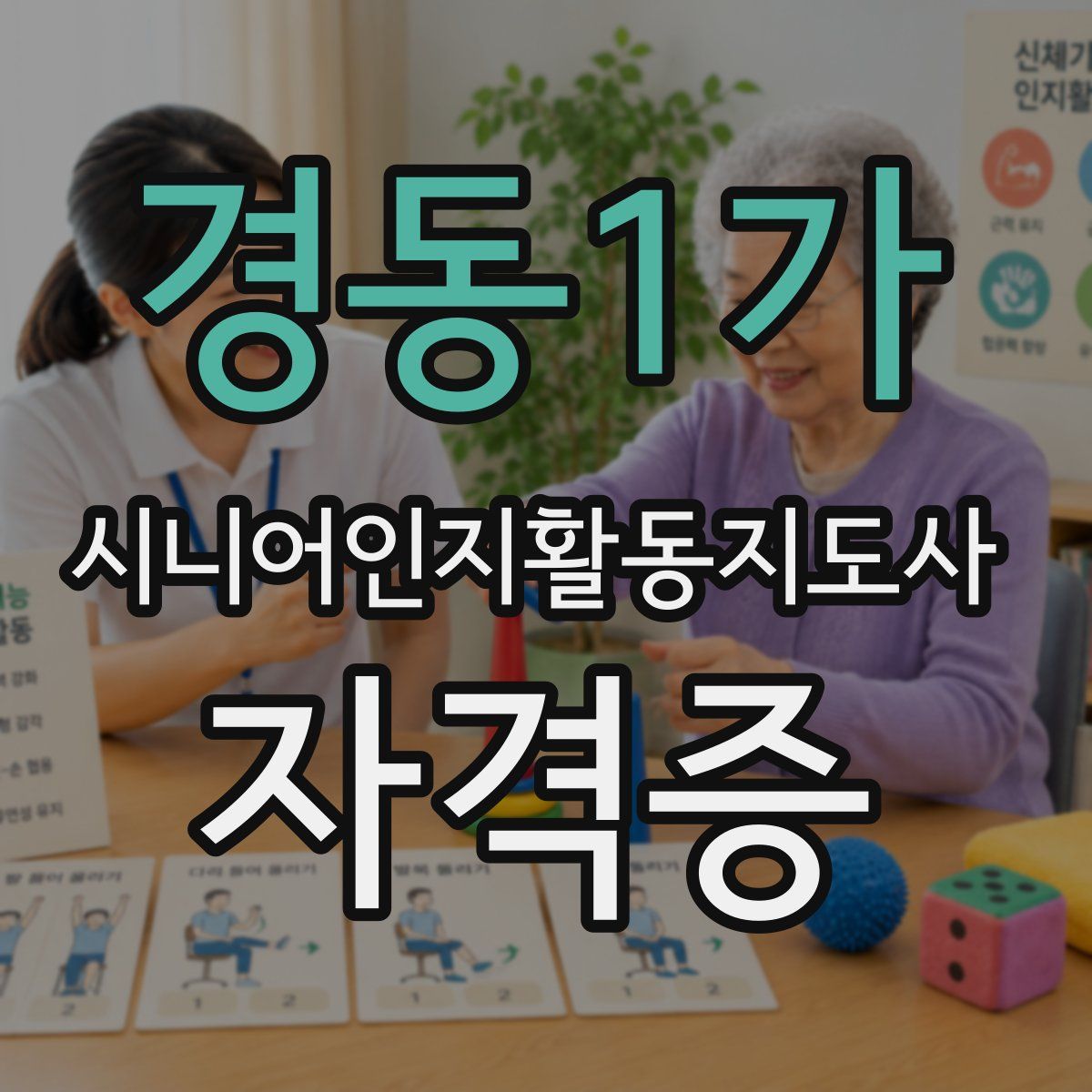경동1가 시니어인지활동지도사 자격증