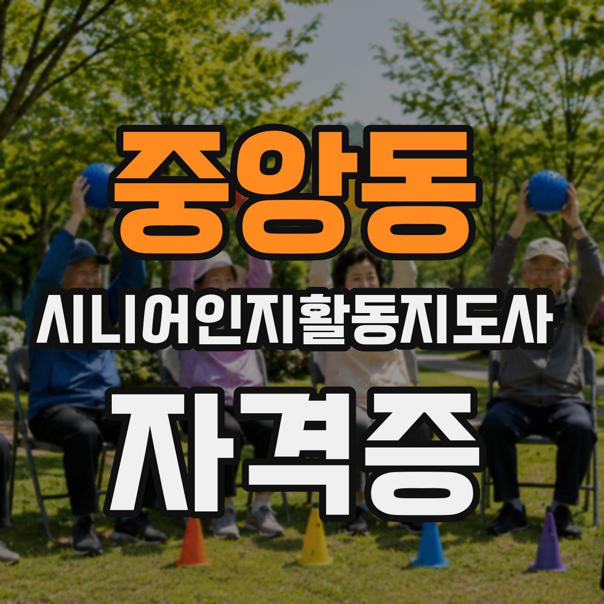 중앙동 시니어인지활동지도사 자격증