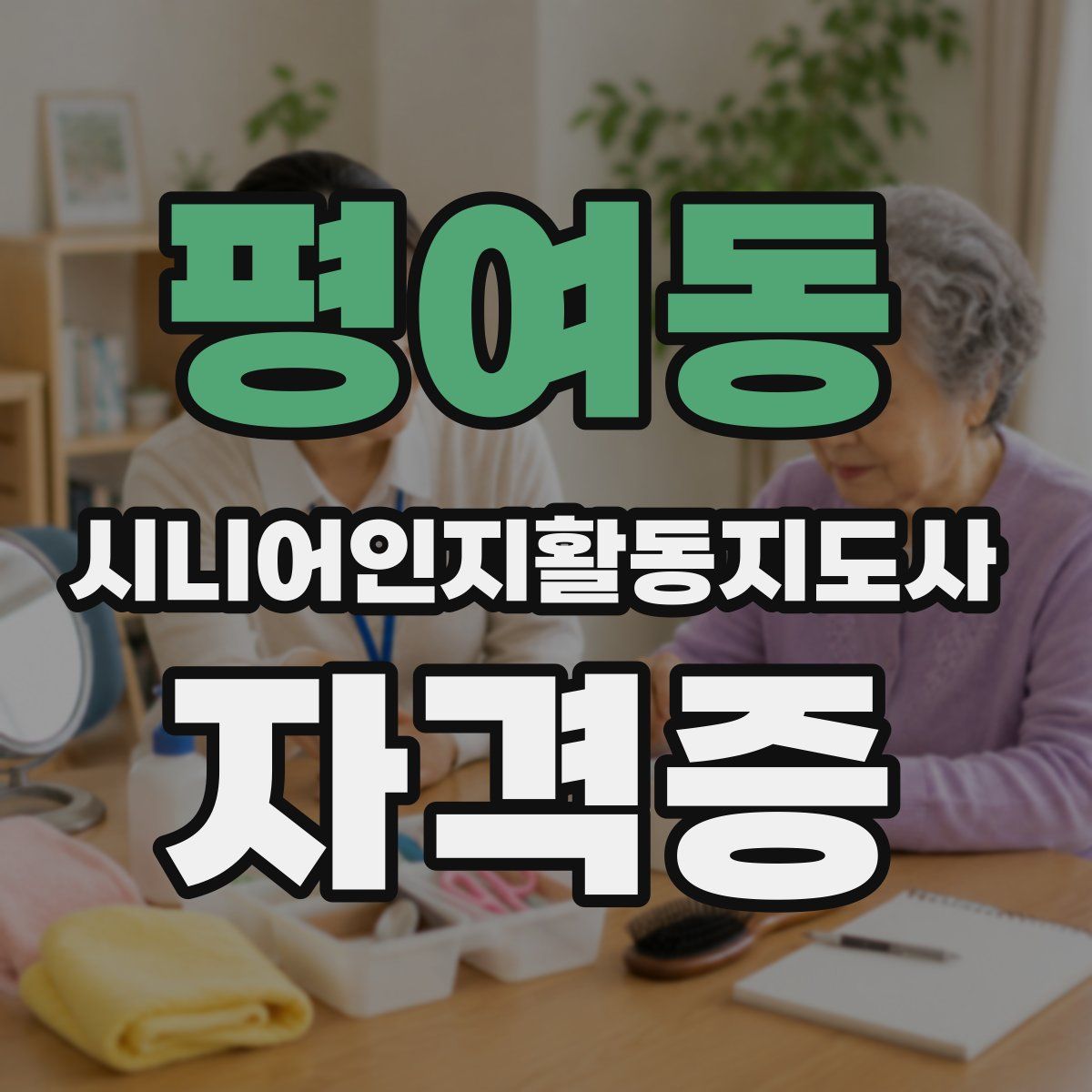 평여동 시니어인지활동지도사 자격증