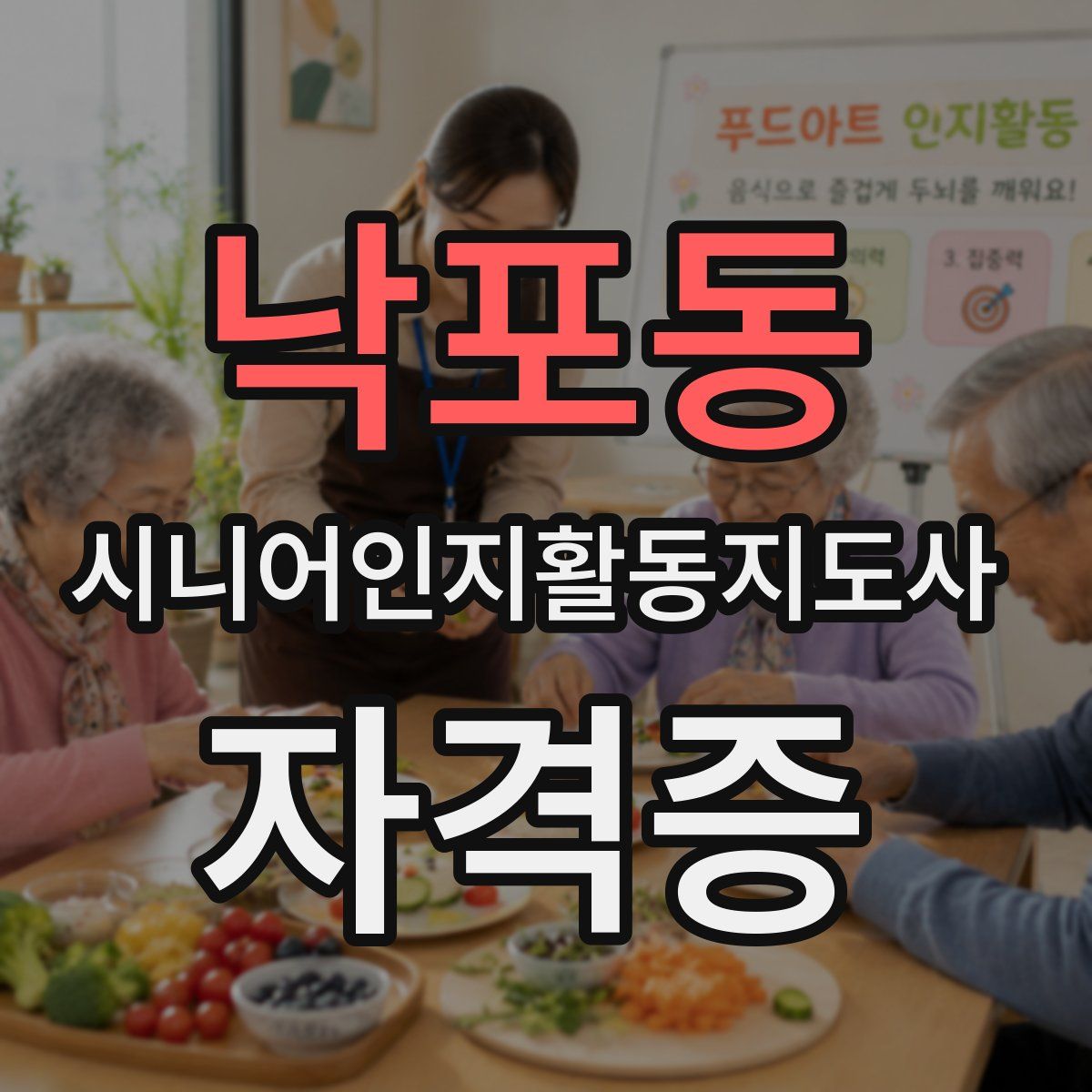 낙포동 시니어인지활동지도사 자격증