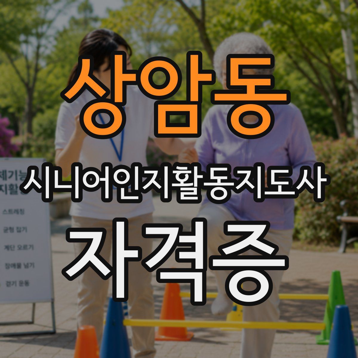 상암동 시니어인지활동지도사 자격증