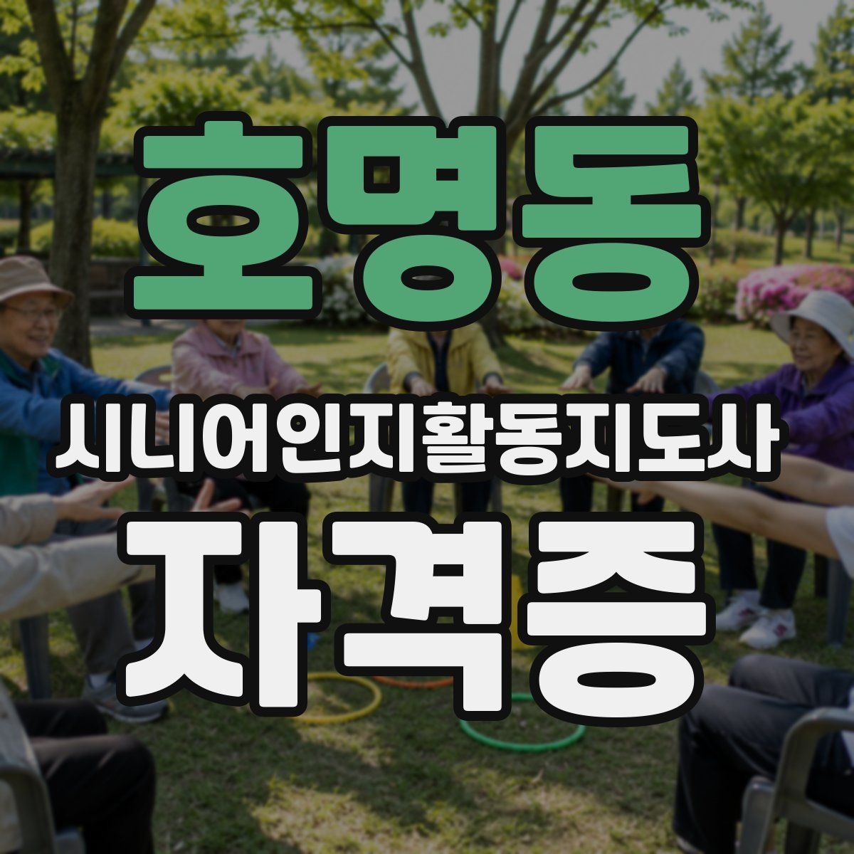 호명동 시니어인지활동지도사 자격증