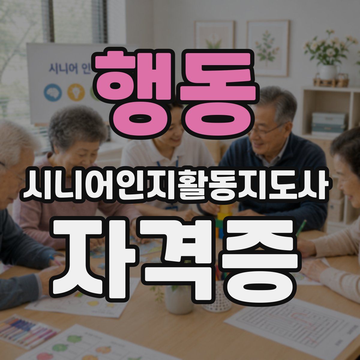 행동 시니어인지활동지도사 자격증