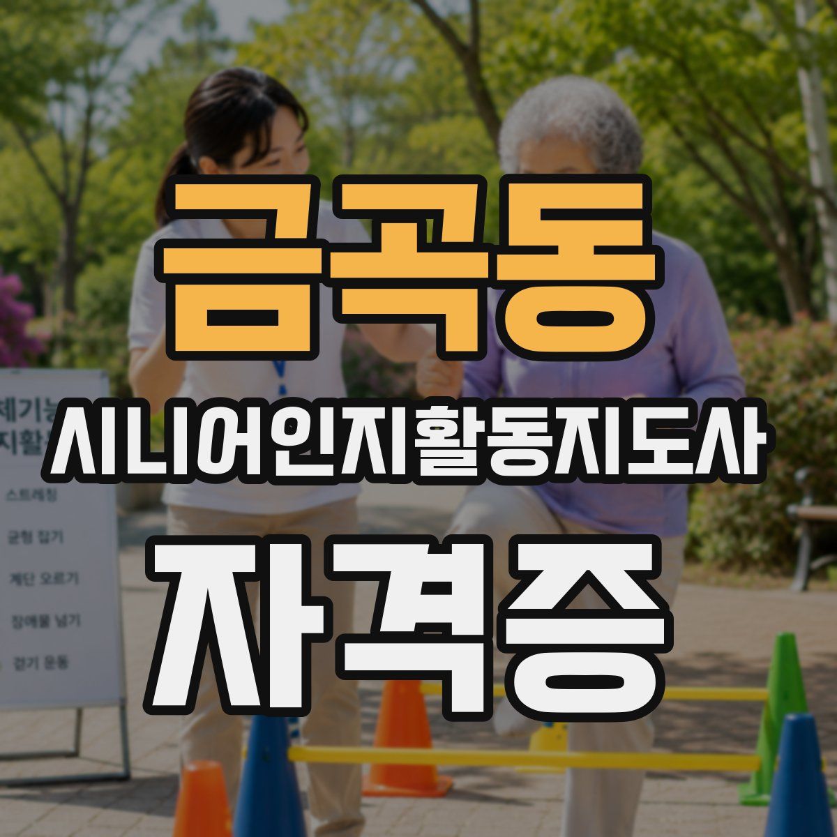 금곡동 시니어인지활동지도사 자격증