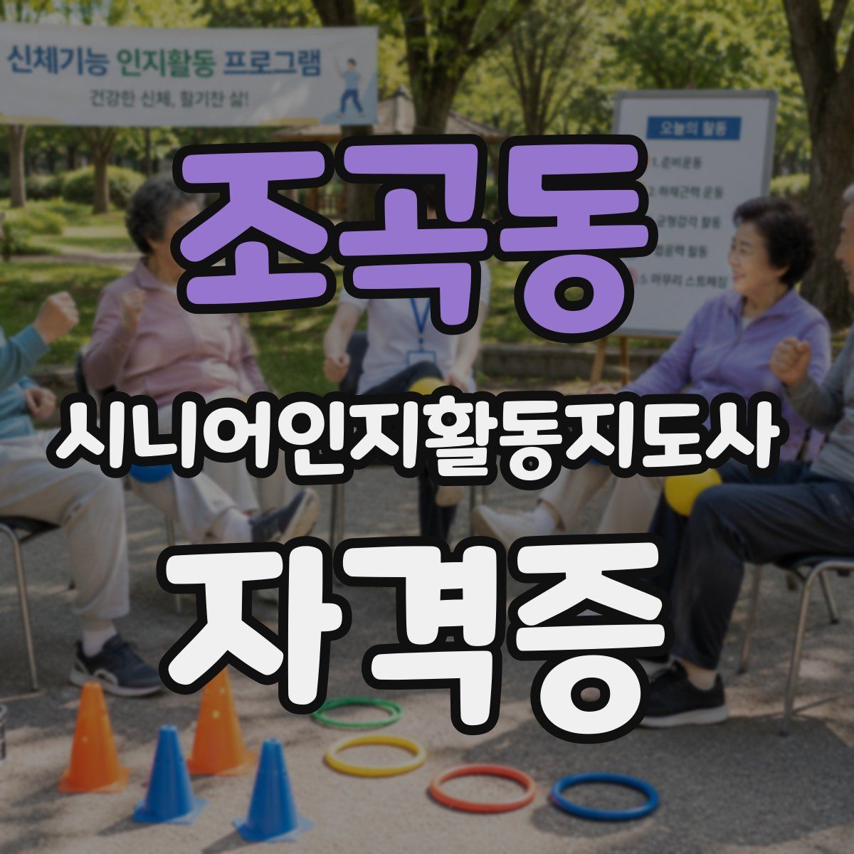 조곡동 시니어인지활동지도사 자격증