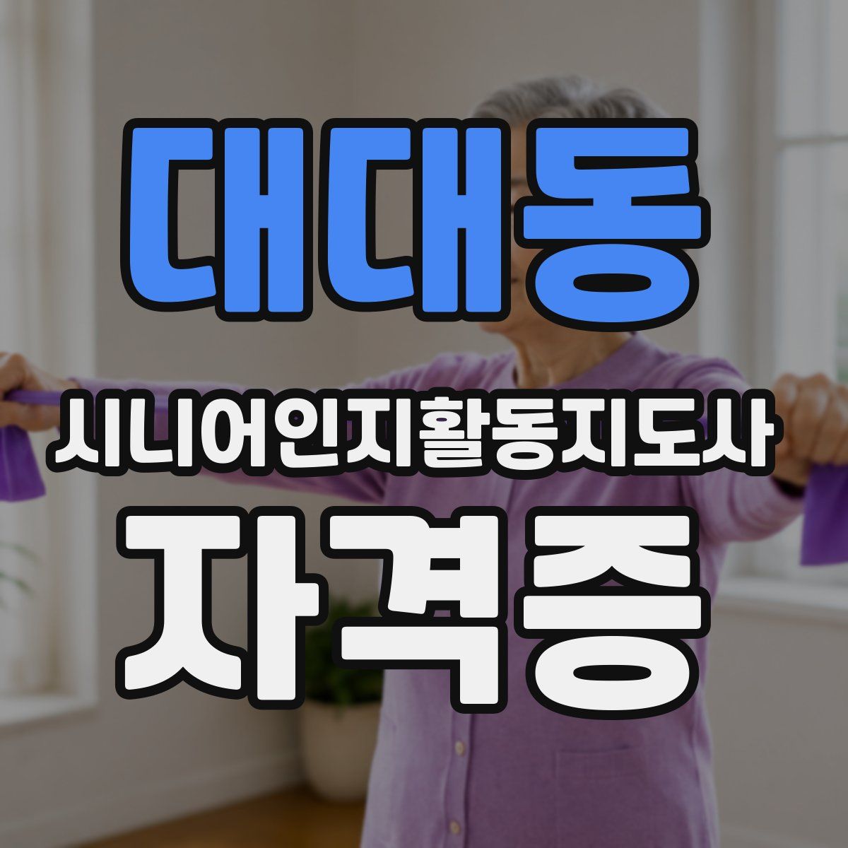 대대동 시니어인지활동지도사 자격증